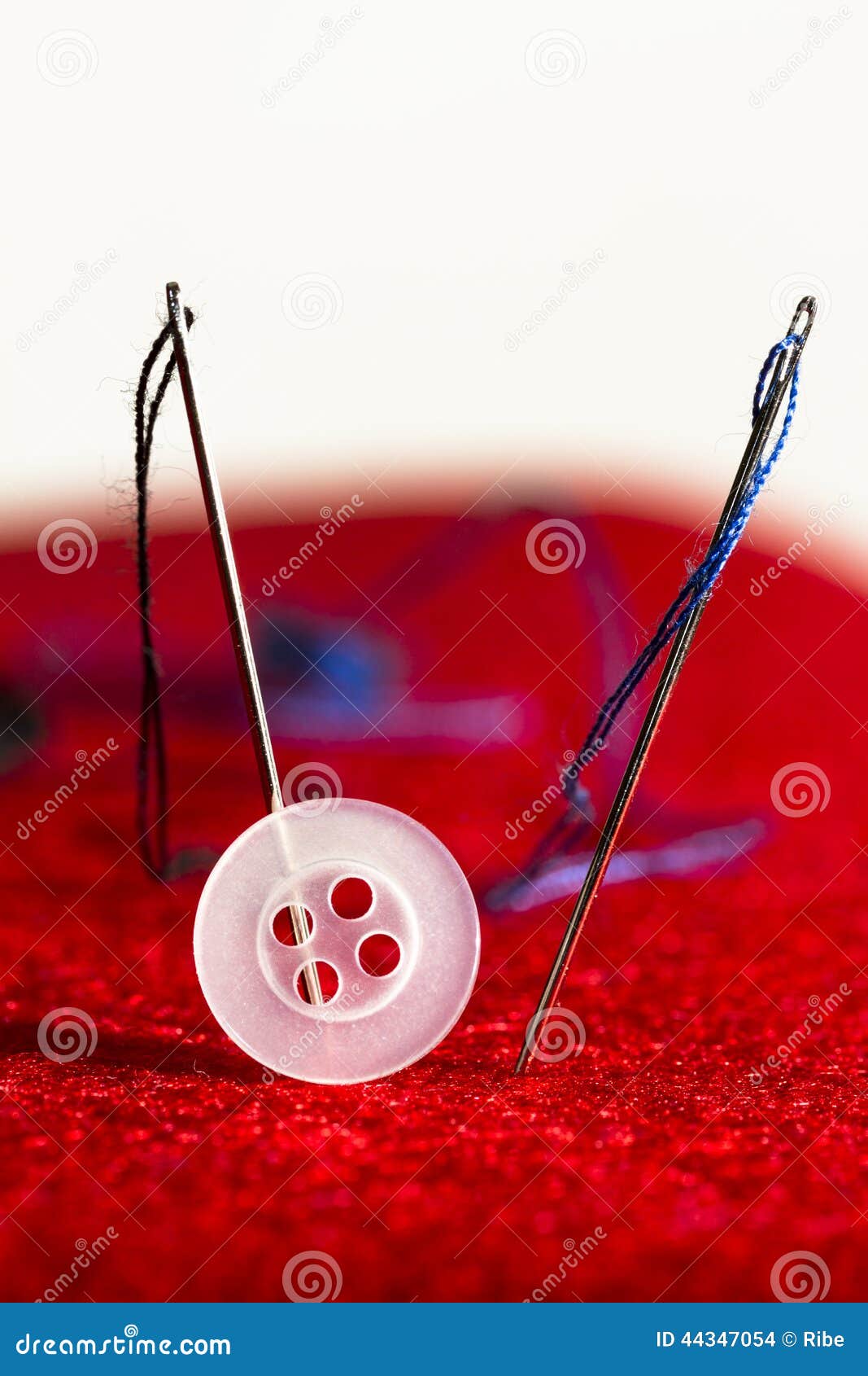 Sew Needles, Strings and Button Repair Kit Stock Photo Image of repair, needle 44347054