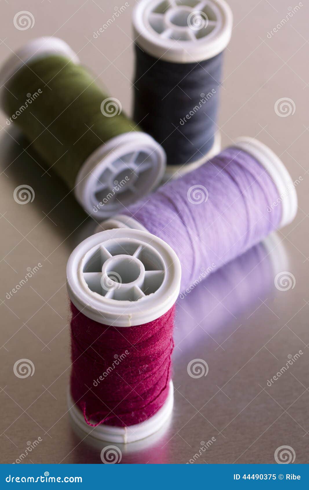 Sew thread rolls stock image. Image of thread, white 44490375