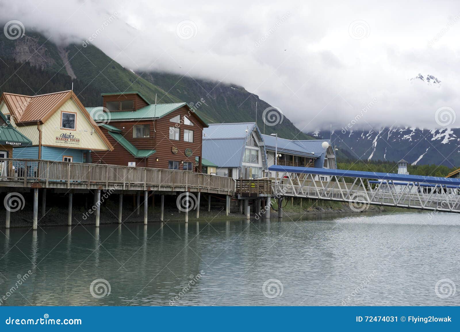 Seward Alaska editorial photo. Image of business, mountains 72474031