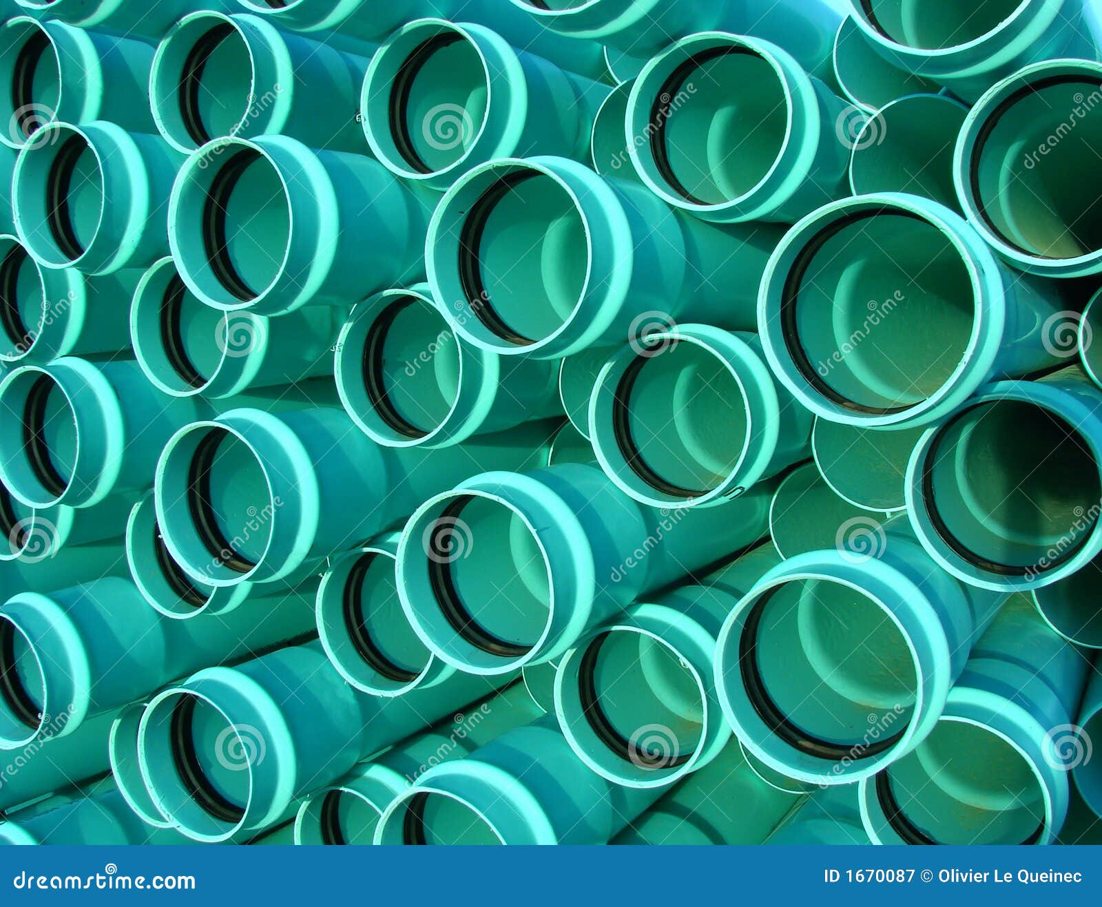 Sewer Drain PVC Pipes on Housing Construction Site Stock Image Image