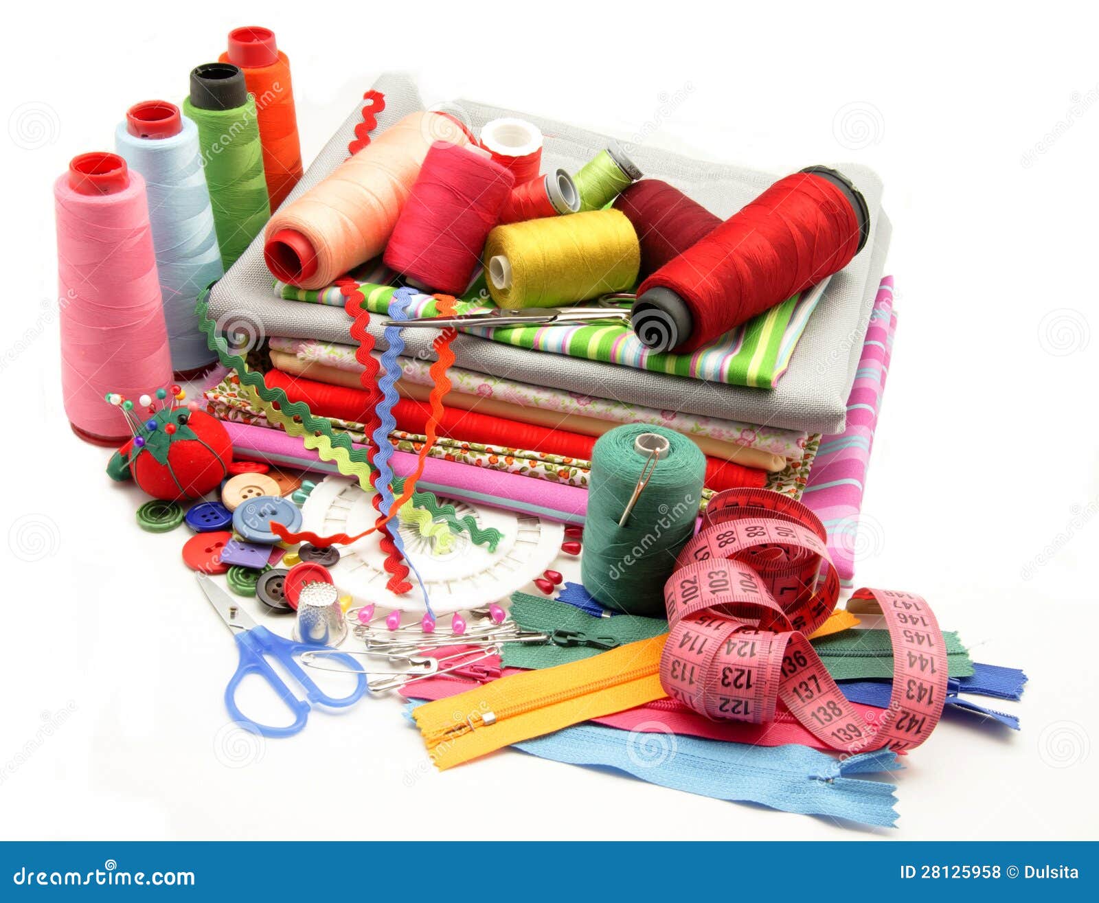 Sewing stock photo. Image of house, cone, fashion, fabric 28125958