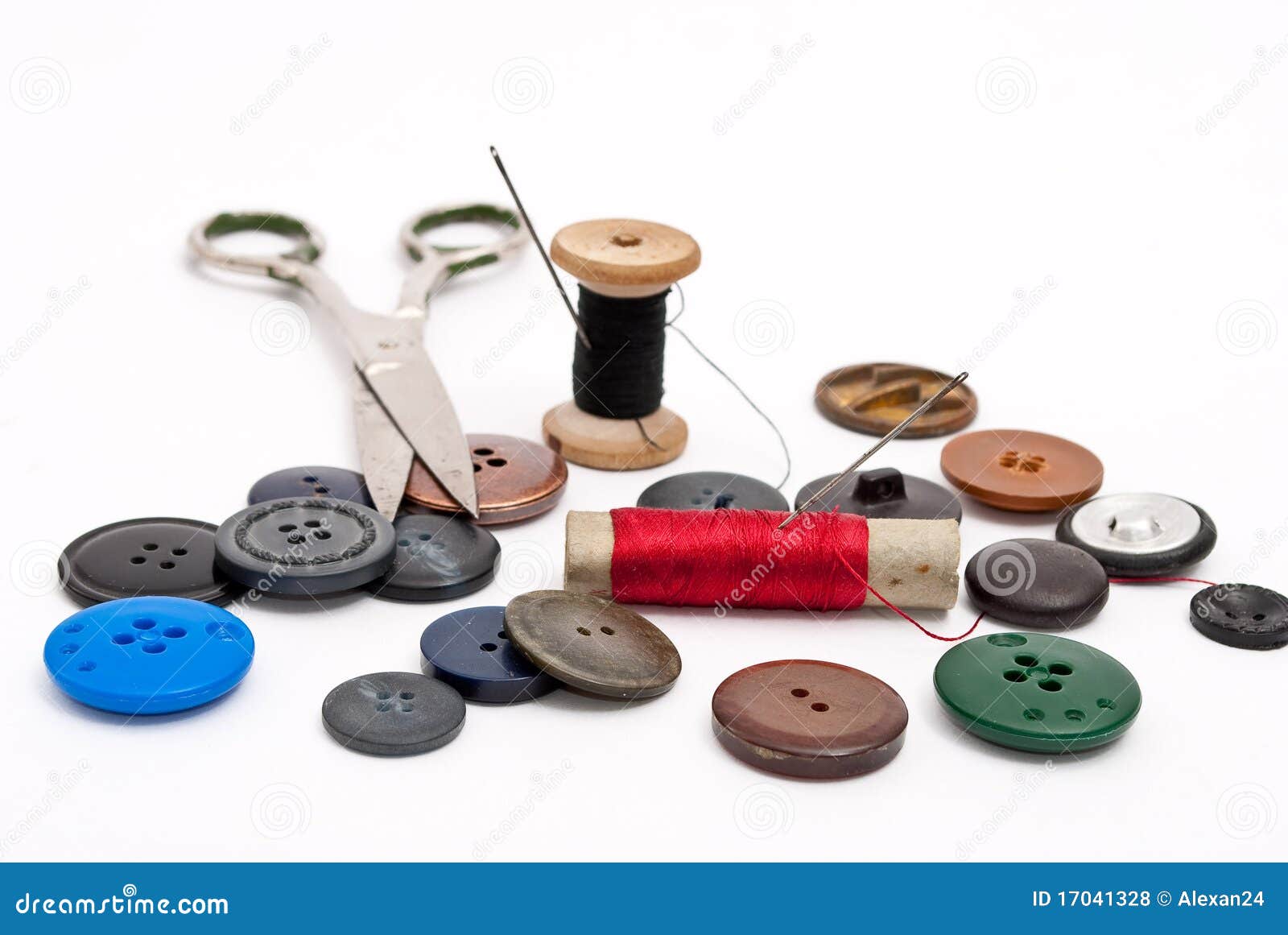Sewing accessories stock photo. Image of button, save 17041328