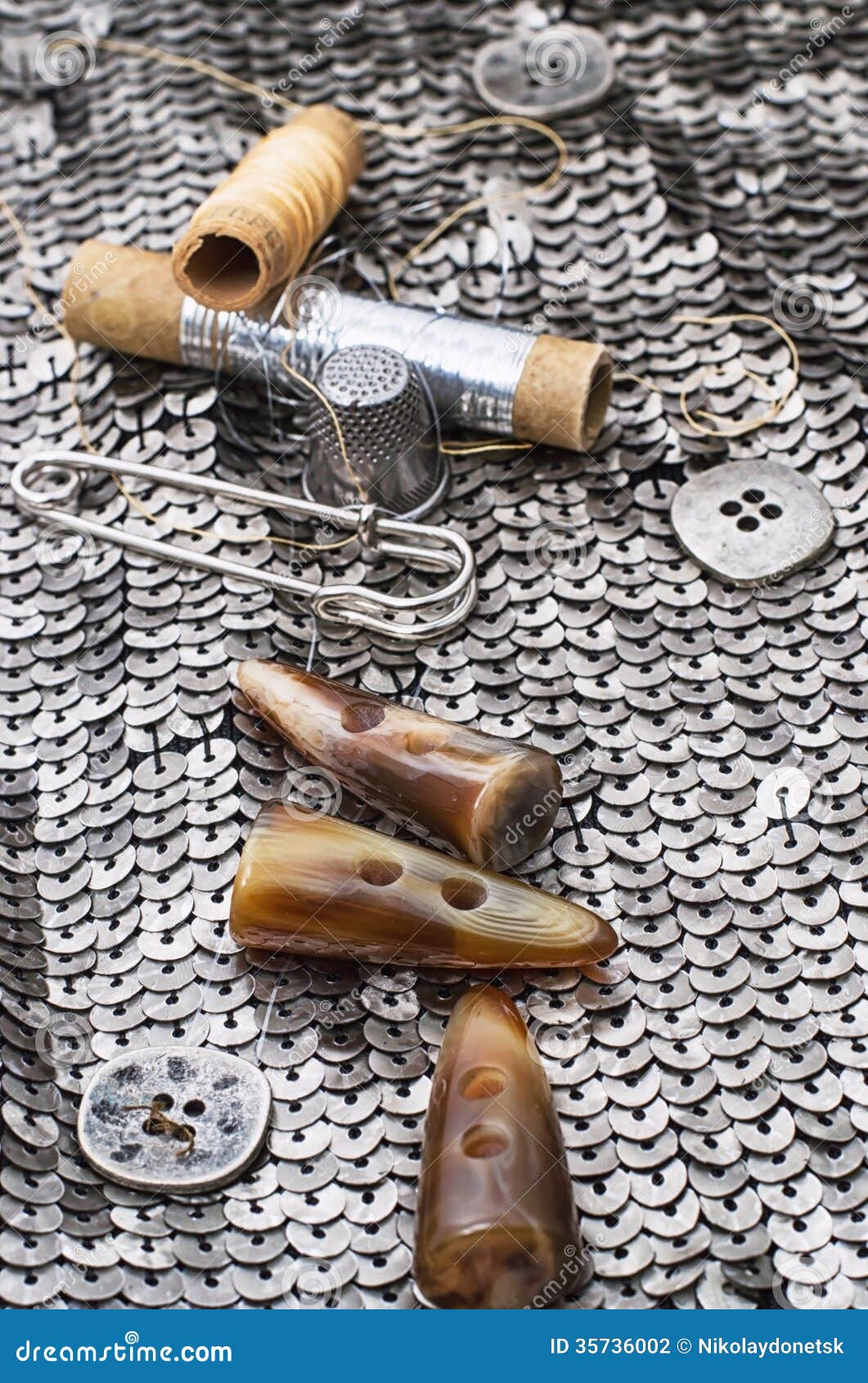 Sewing Accessories and Equipment Stock Photo Image of filament, idea