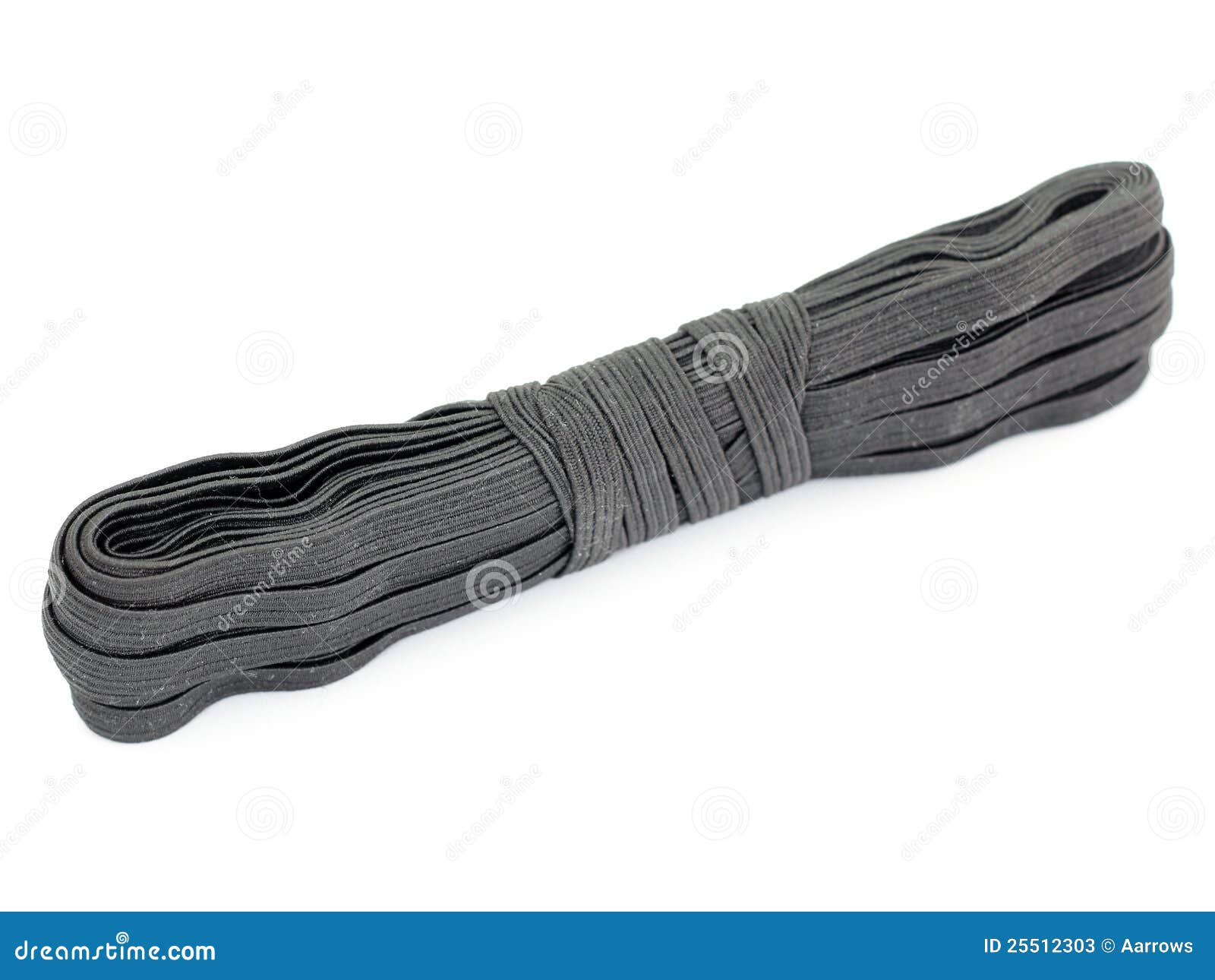 Sewing Black Rubber on a Reel. Stock Image Image of rubber, clothes