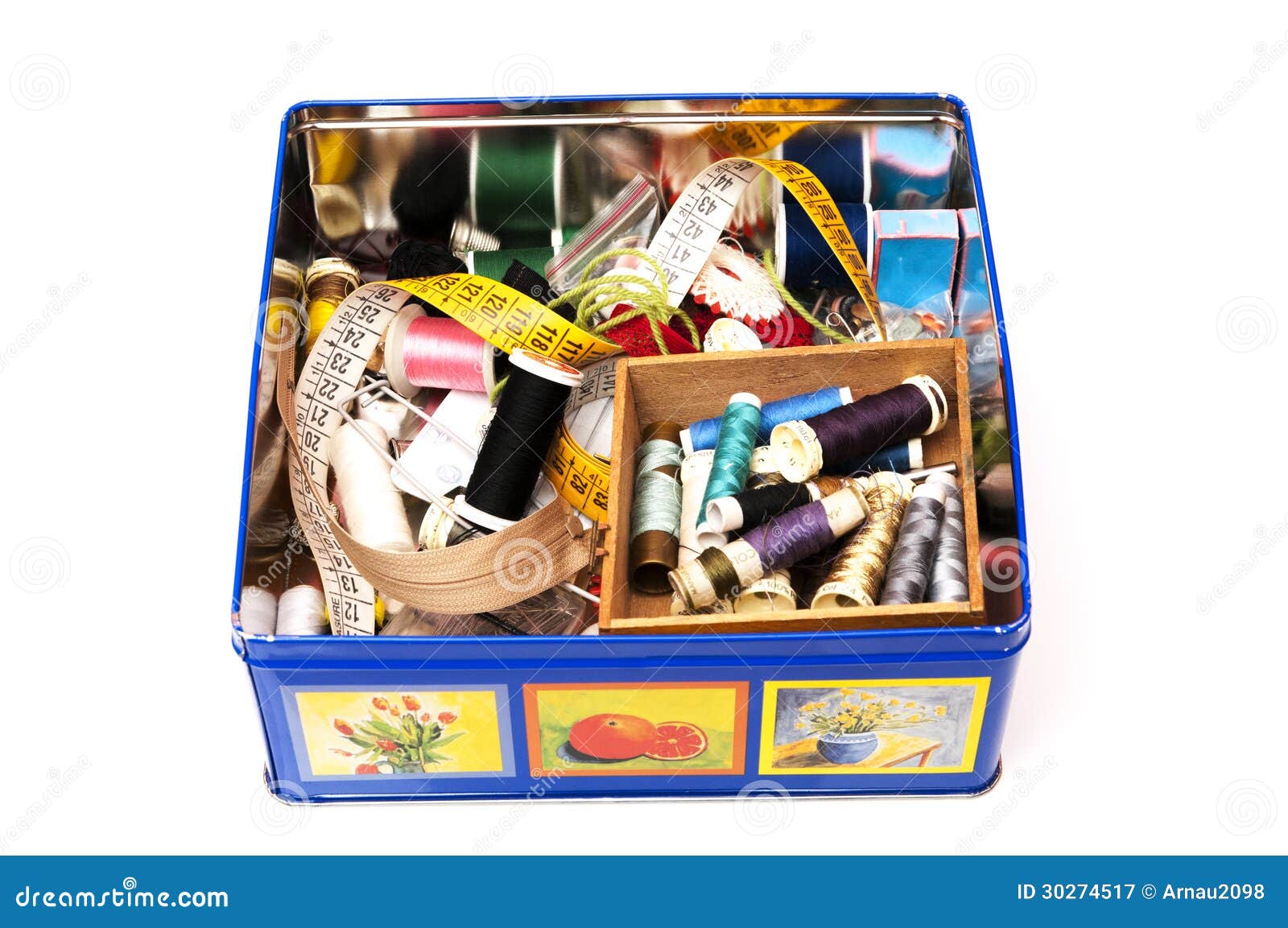 Sewing box stock image. Image of color, colorful, close 30274517