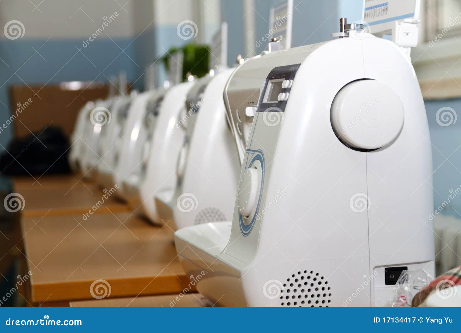 Sewing Classroom stock image. Image of detail, modern 17134417