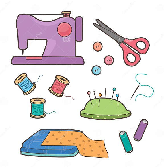 Sewing equipment stock illustration. Illustration of equipment 37870929