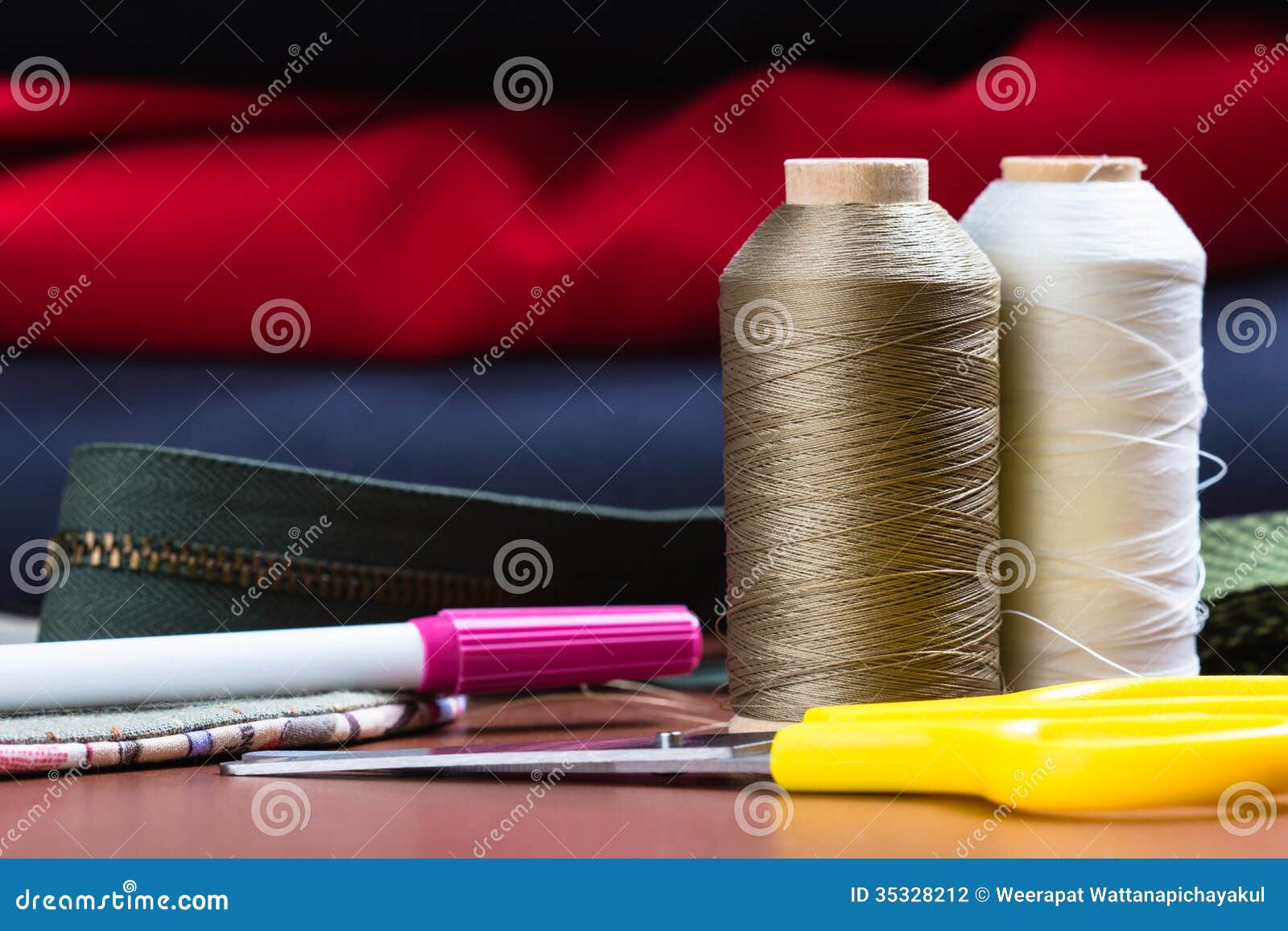 Sewing equipment stock photo. Image of group, craftsmanship 35328212