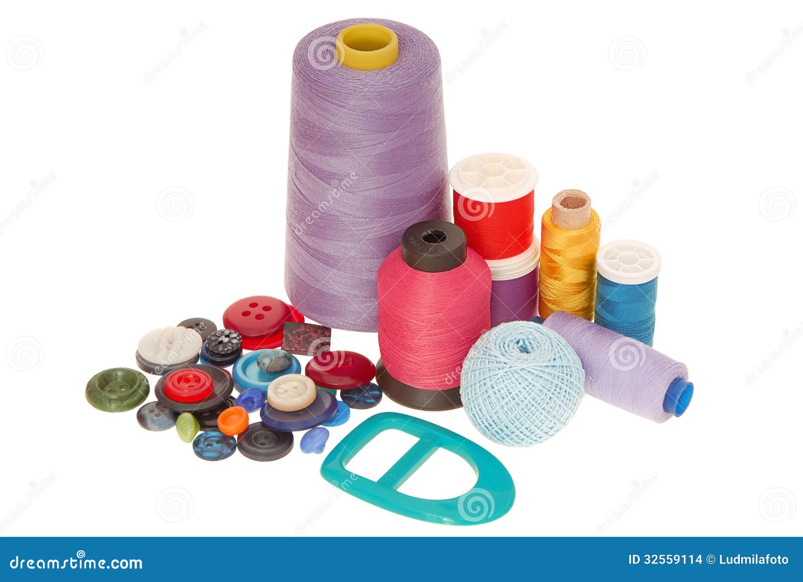 Sewing goods stock photo. Image of fancies, buckle, garniture 32559114