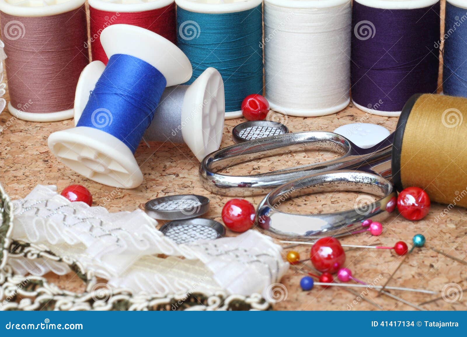 Sewing items stock photo. Image of lace, fashion, cloth 41417134