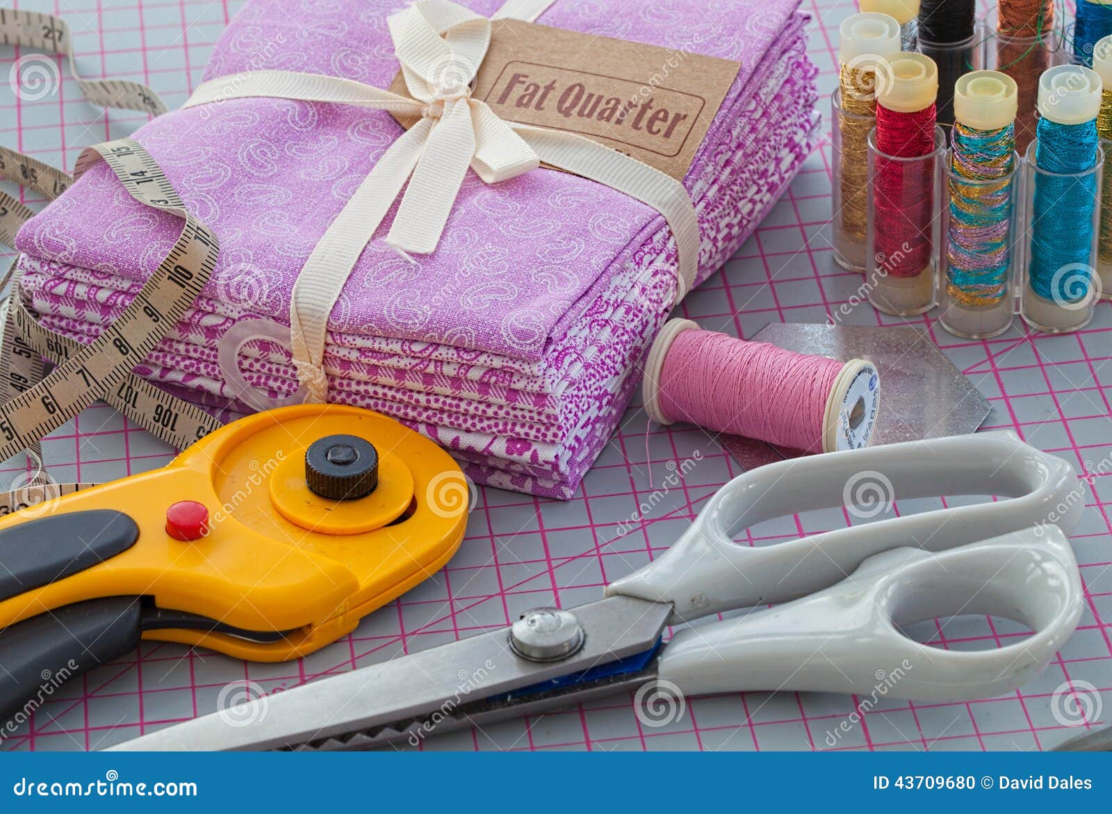 Needlework items stock photo. Image of cotton, measure - 43709680