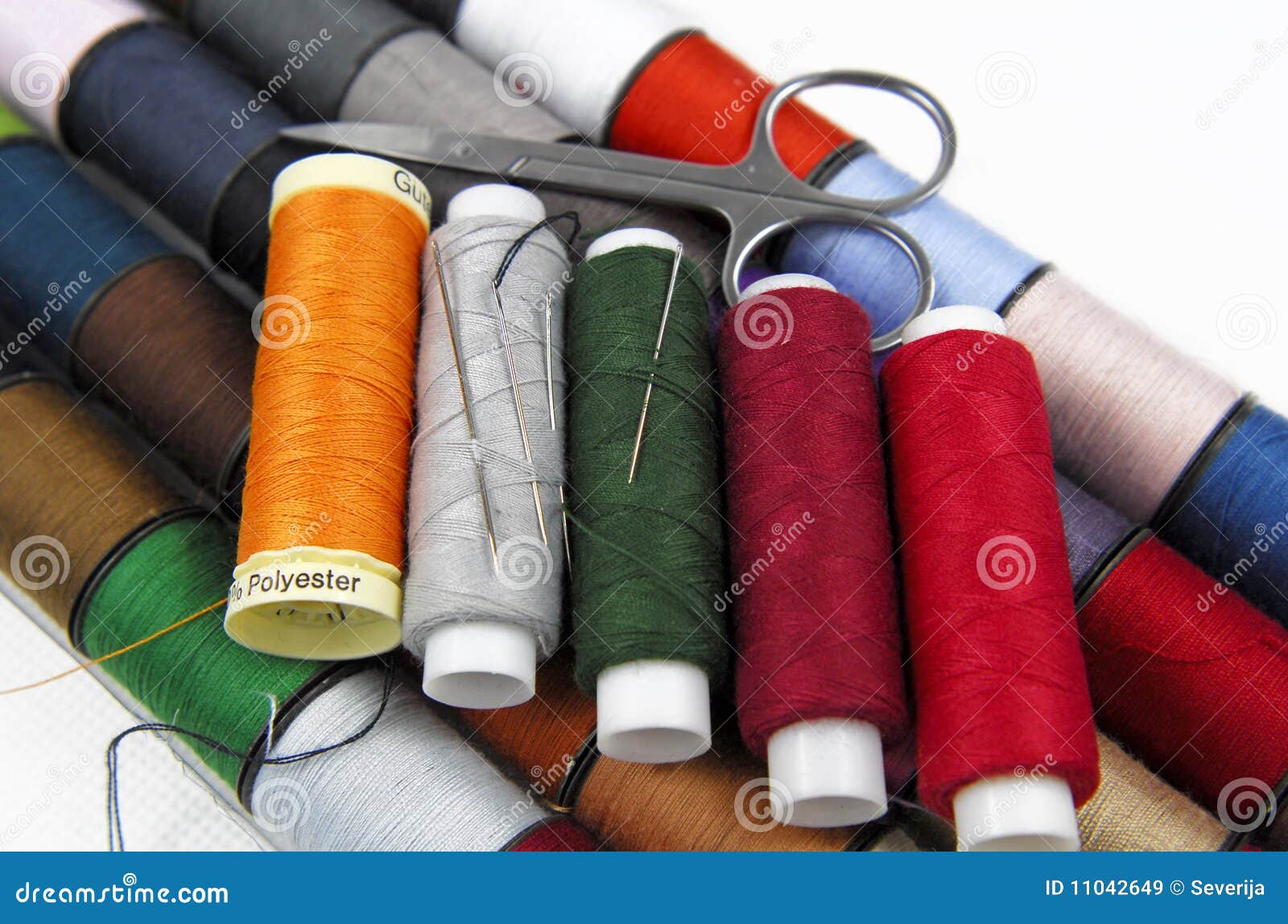 Sewing kit stock image. Image of fibers, domestic, cotton 11042649
