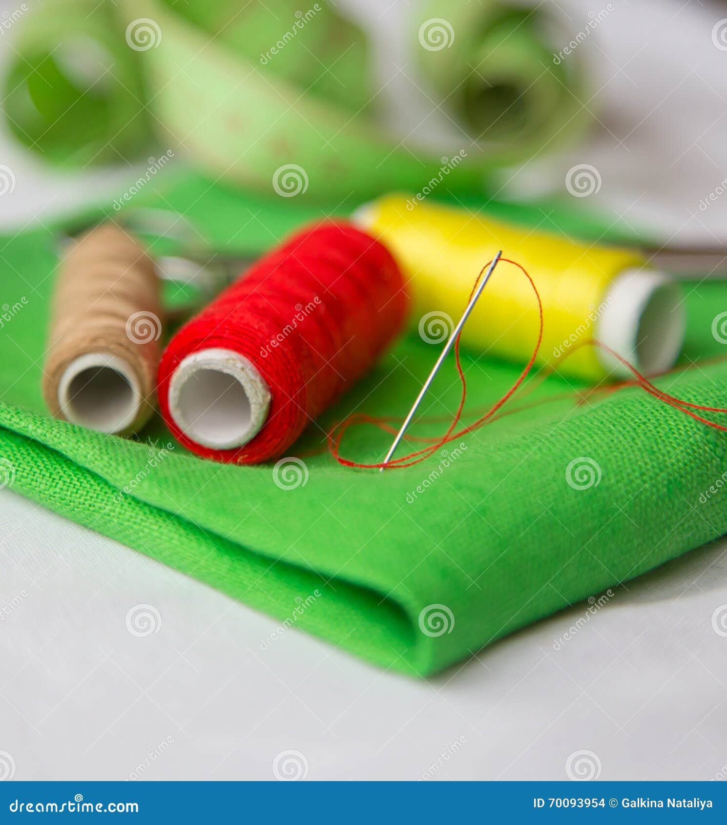 Sewing kit stock photo. Image of measure, thread, needle 70093954