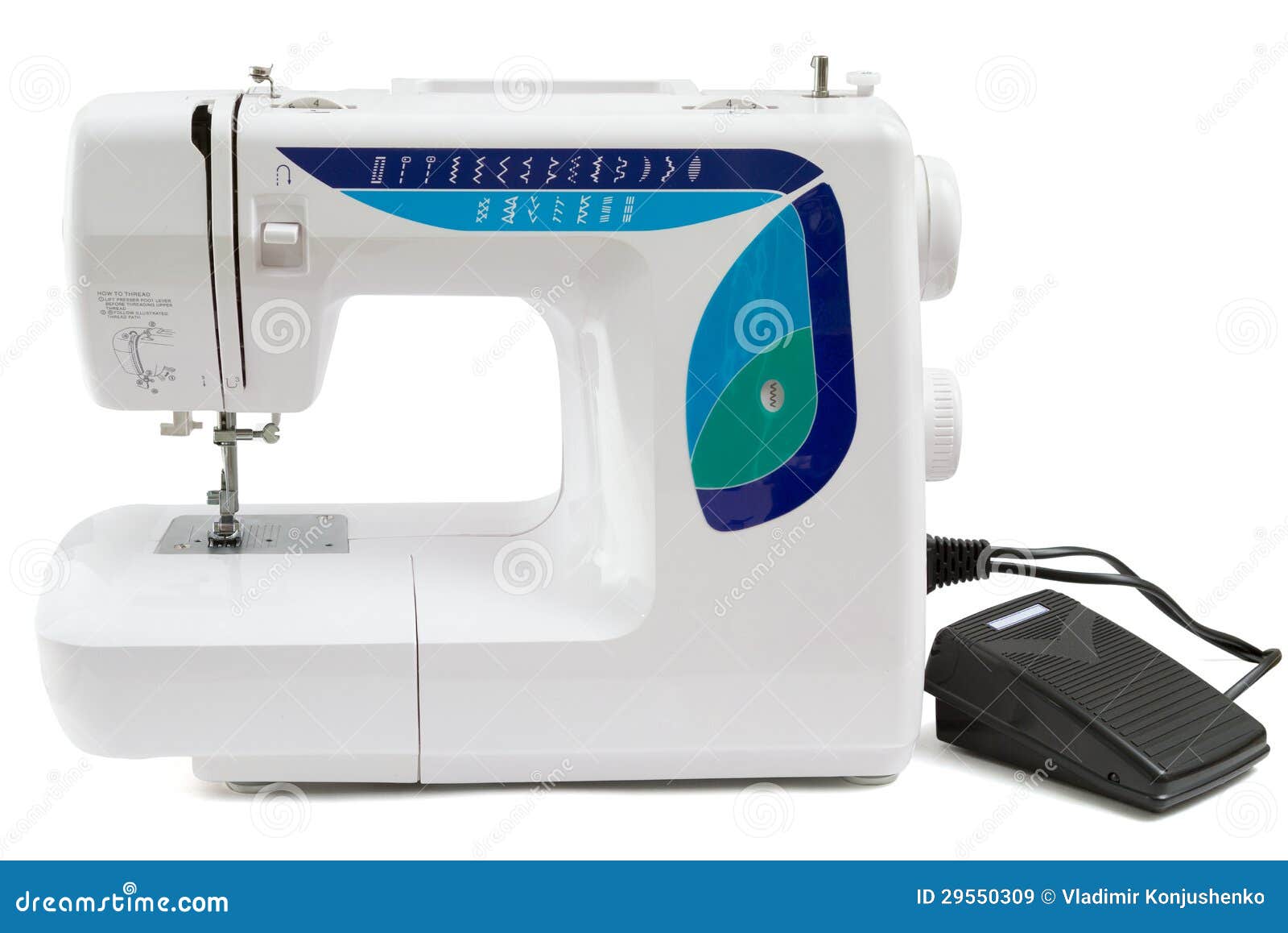 Sewing Machine stock image. Image of thread, working 29550309
