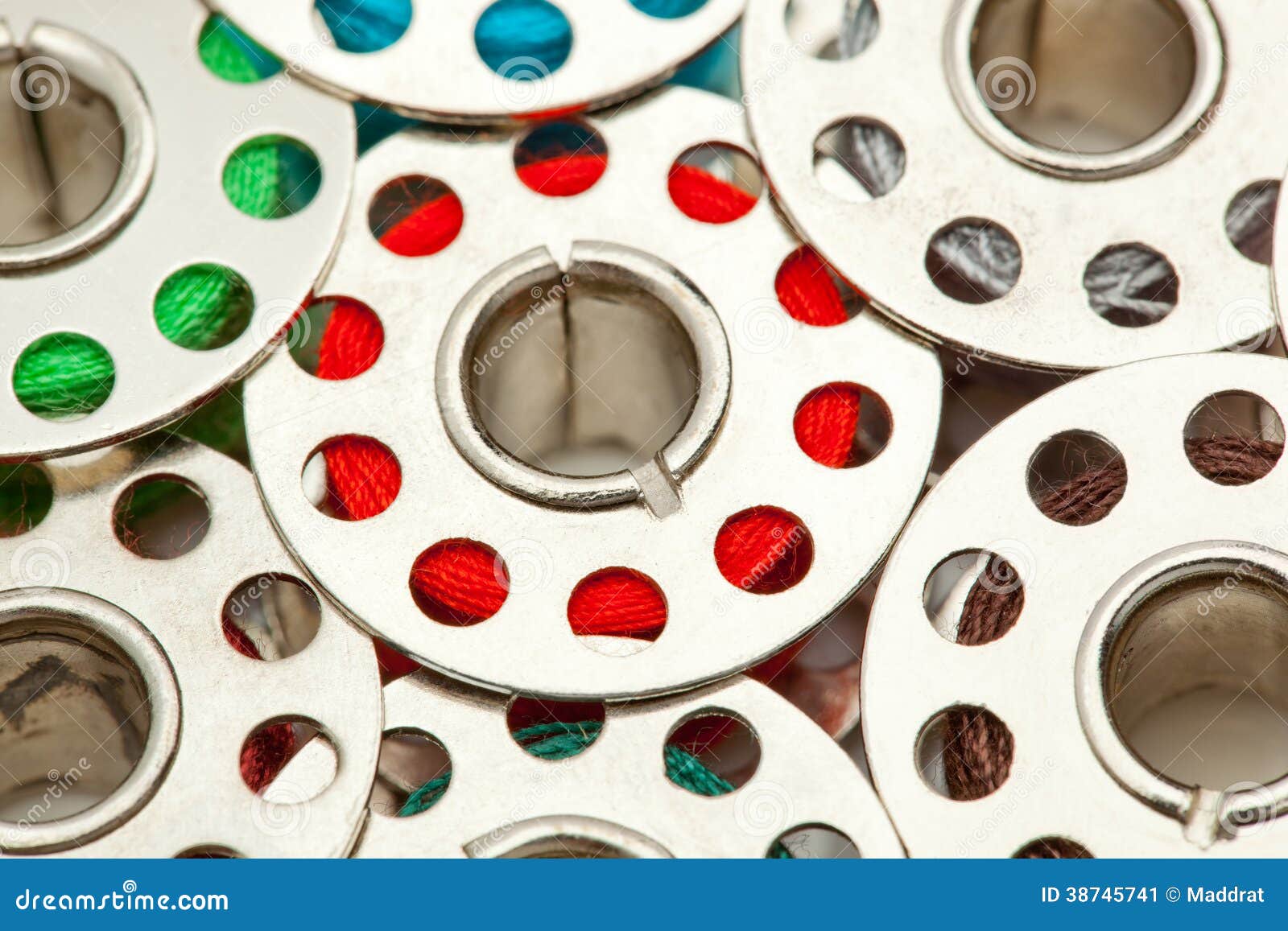 Sewing machine bobbins stock image. Image of reel, coil 38745741