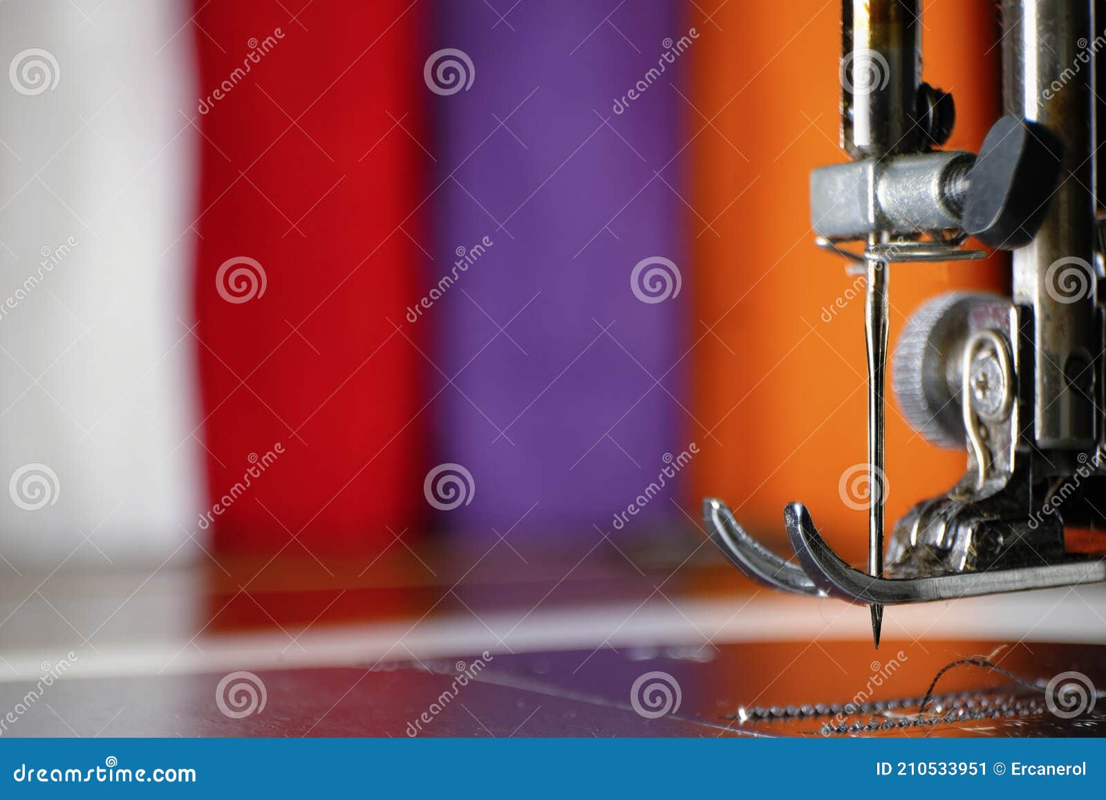 Sewing machine stock image. Image of needlework, electronic 210533951