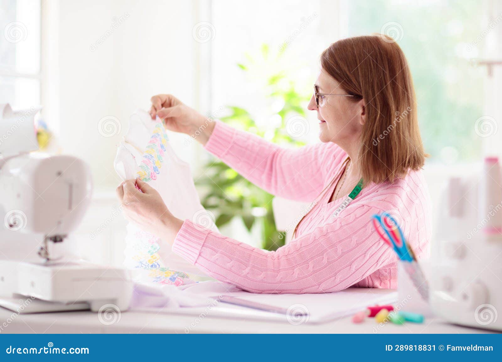 Sewing Machine. Fashion Design Stock Image Image of business
