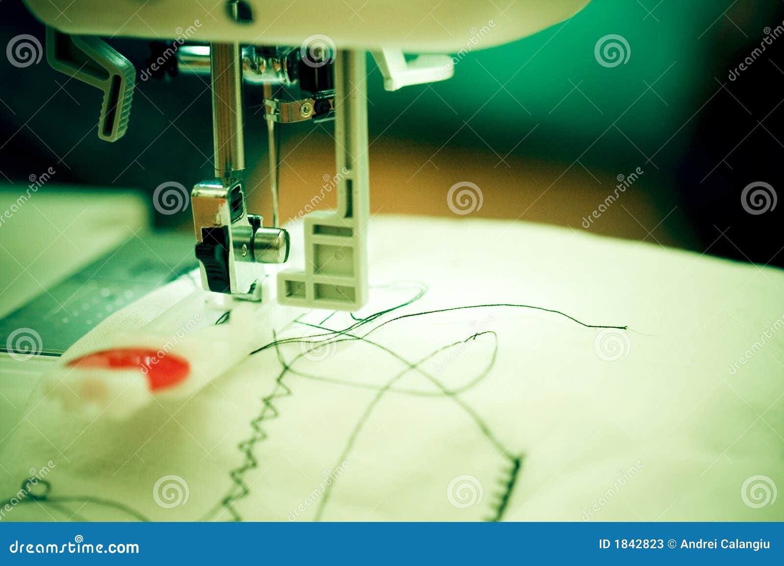 Sewing machine foot. stock image. Image of tailor, couturier 1842823