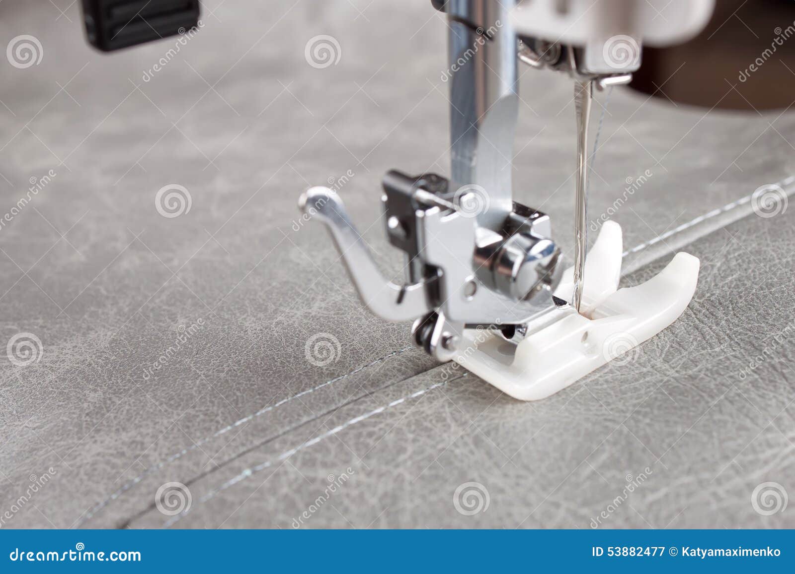 Sewing Machine Needles For Leather Stock Photo - Download Image