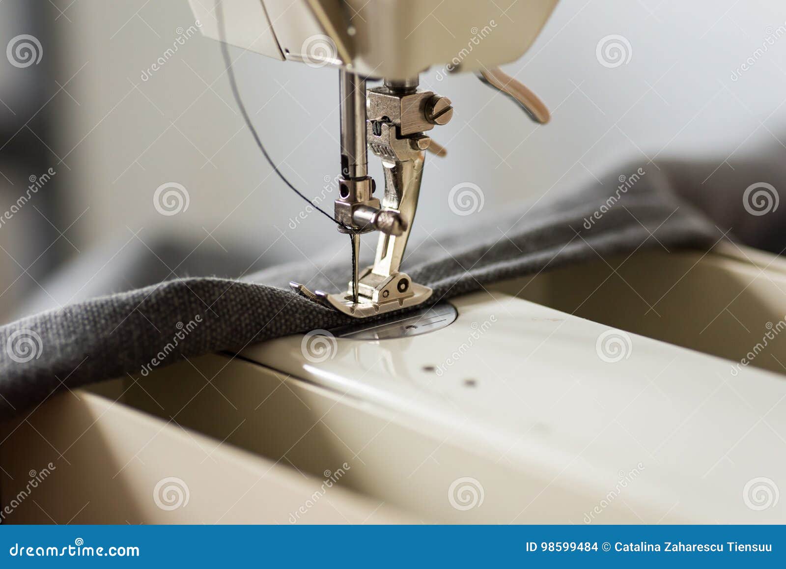 Sewing Machine Foot and Needle Stock Photo Image of making, fabric 98599484