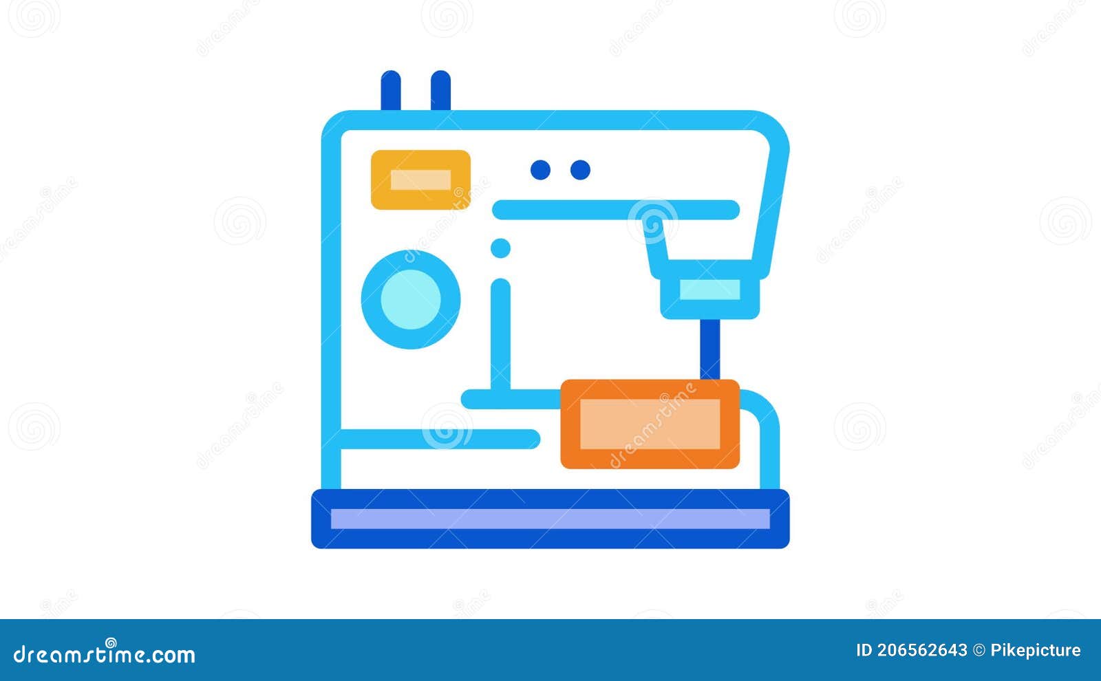 Sewing Machine Icon Animation Stock Video - Video of fabric, finance:  206562643