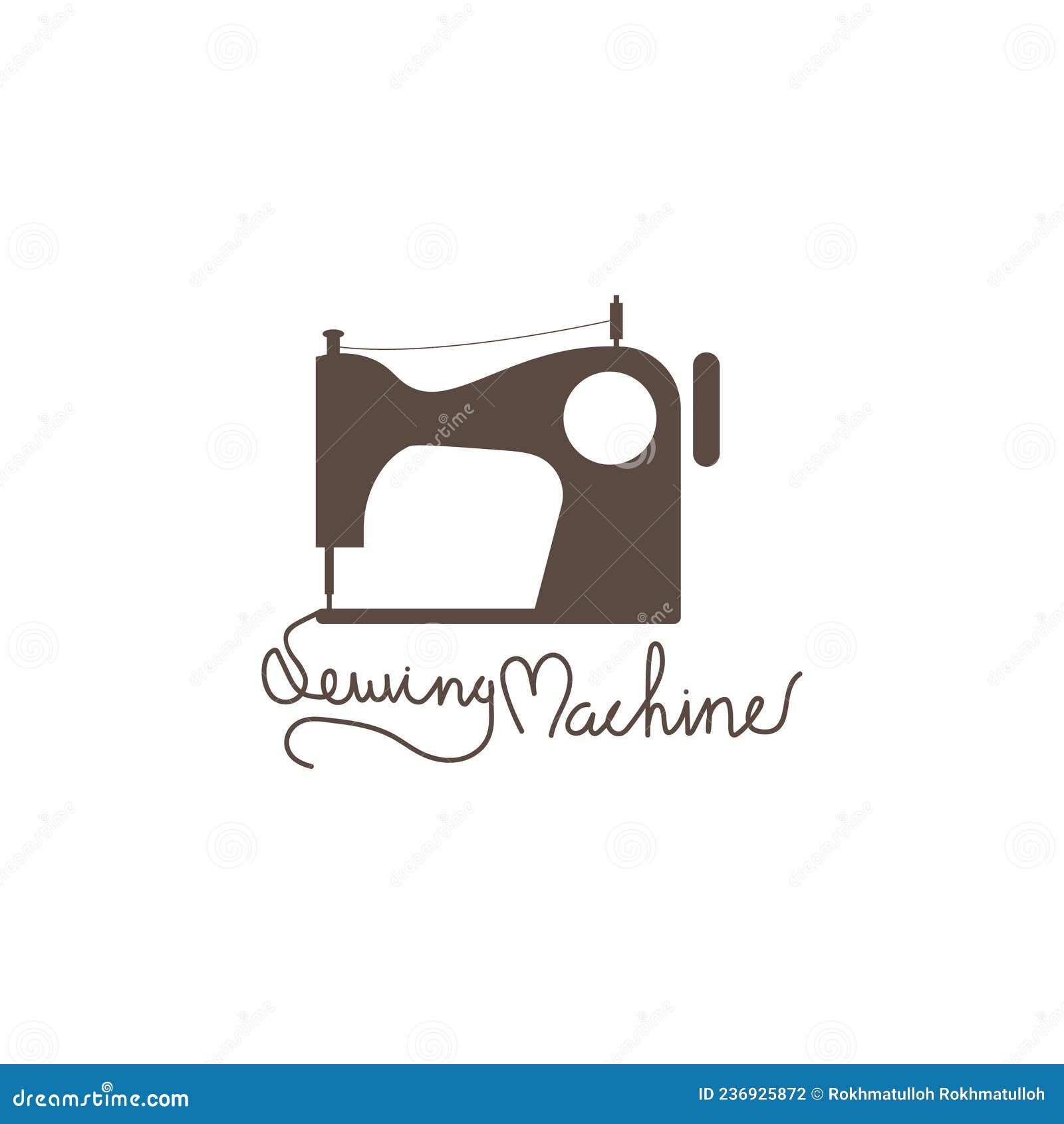 Sewing Machine Icon Logo Design Illustration Vector Stock Vector ...
