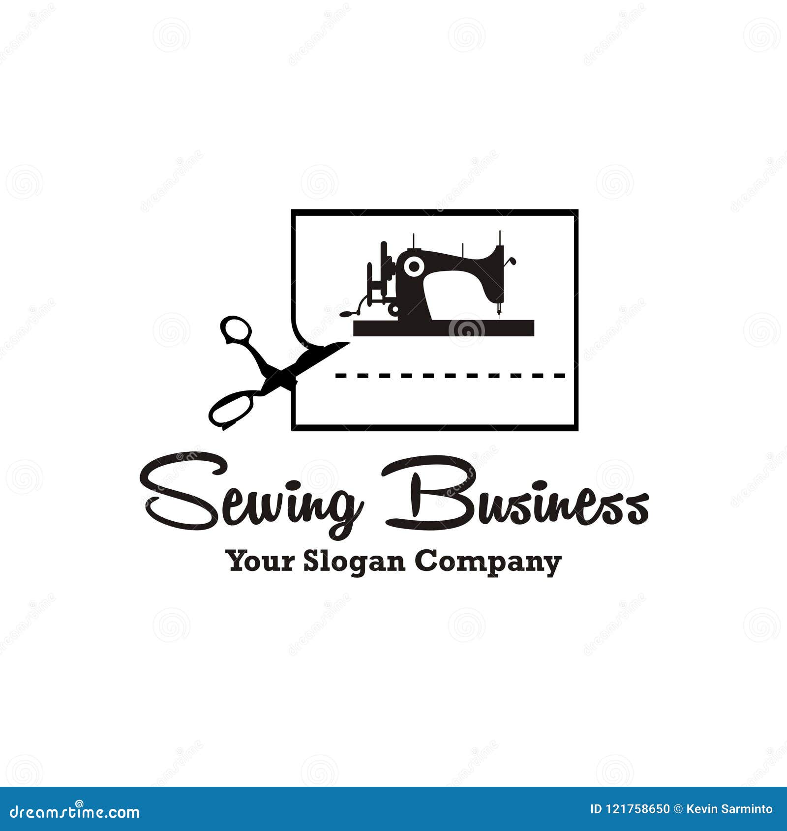 Sewing machine logo stock vector. Illustration of hobby 121758650