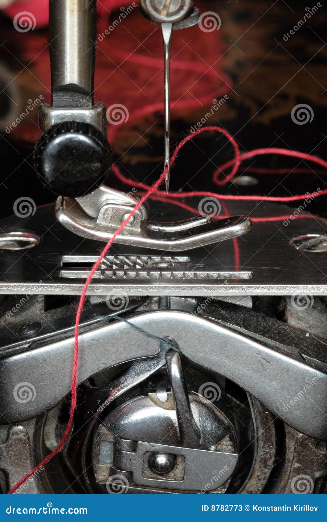 Sewing machine mechanism stock image. Image of vintage 8782773