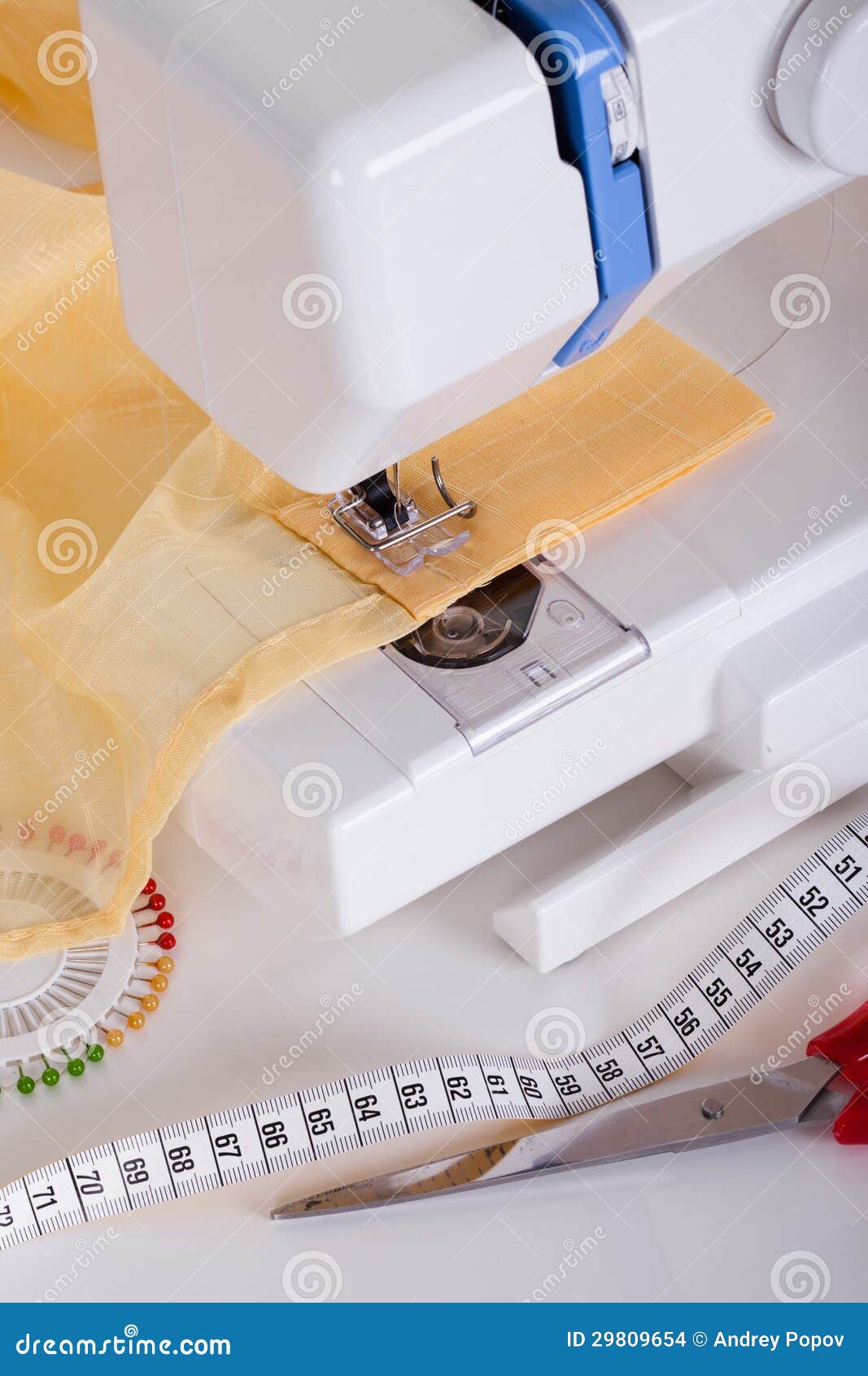 Sewing Machine and Related Items Stock Photo Image of meter