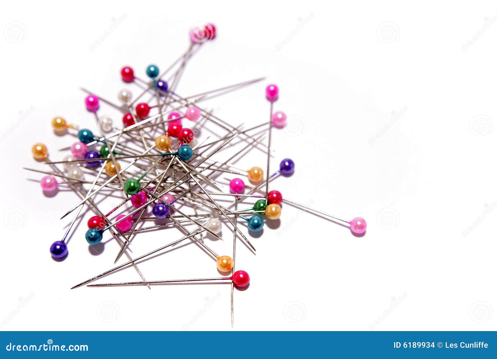 Sewing pins stock photo. Image of pins, seamstress, white 6189934