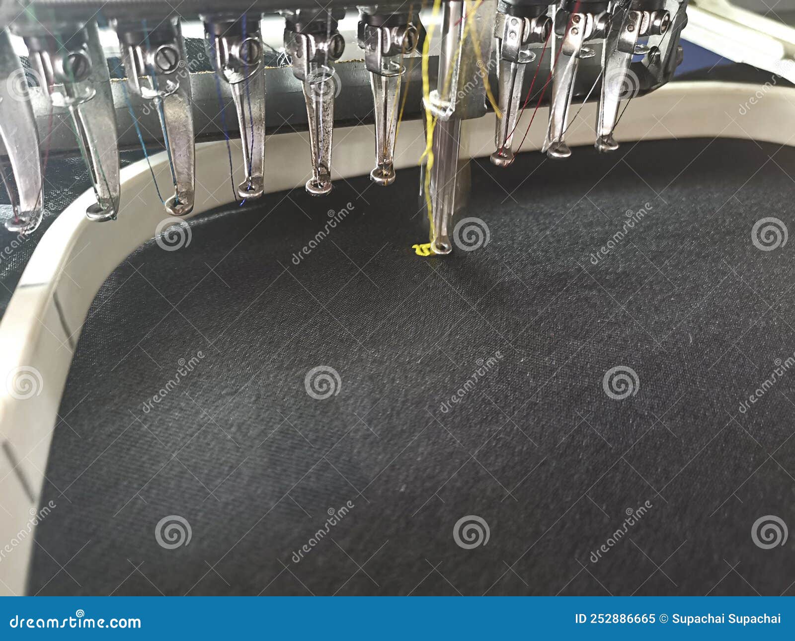 Sewing Process in the Process of Sewing Stock Image Image of clothing