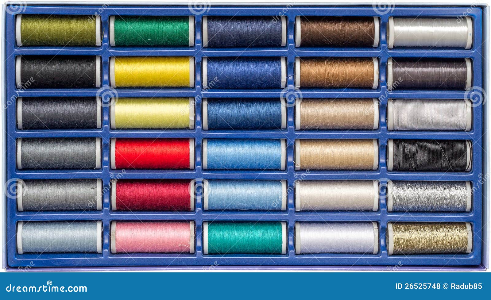 Sewing Reels Box stock photo. Image of cone, assortment 26525748