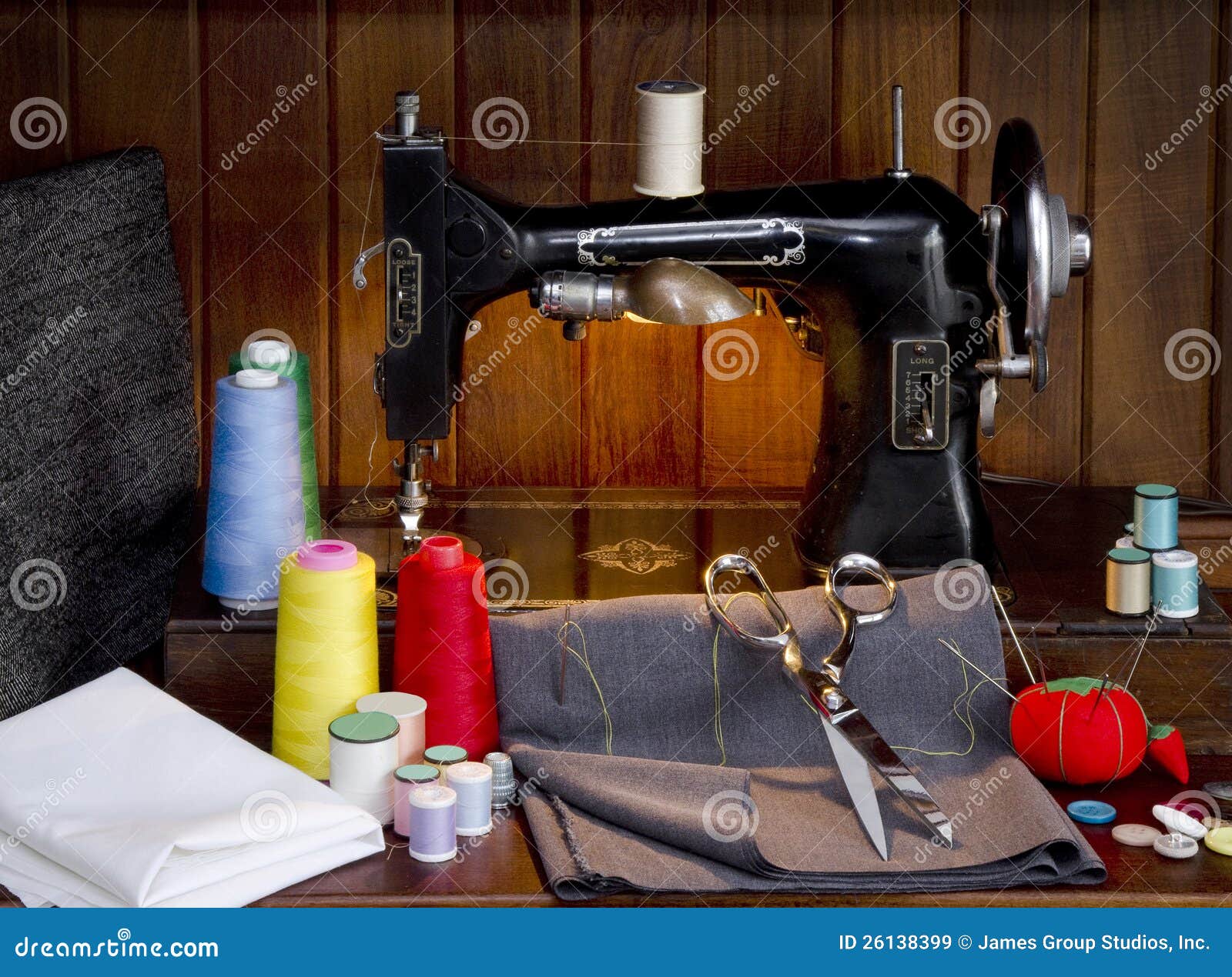 Sewing Shop stock image. Image of thread, sewing, cushion 26138399