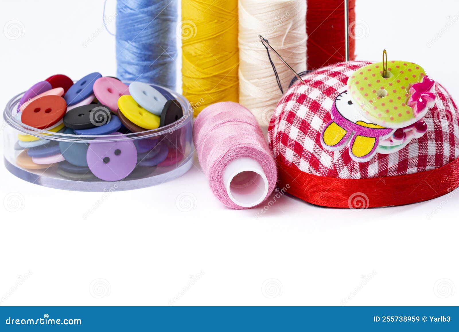 Sewing Supplies, Needles and Thread, Concept of a Banner with Goods for  Needlework and Creativity, Copy Space, Copy Space Stock Image - Image of  handcraft, equipment: 255738959