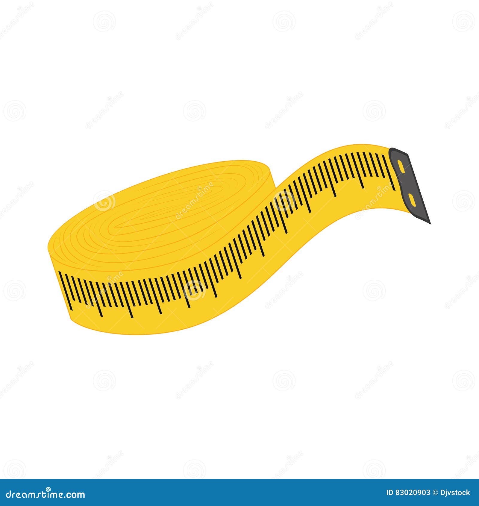 Sewing tape measure stock illustration. Illustration of measure 83020903