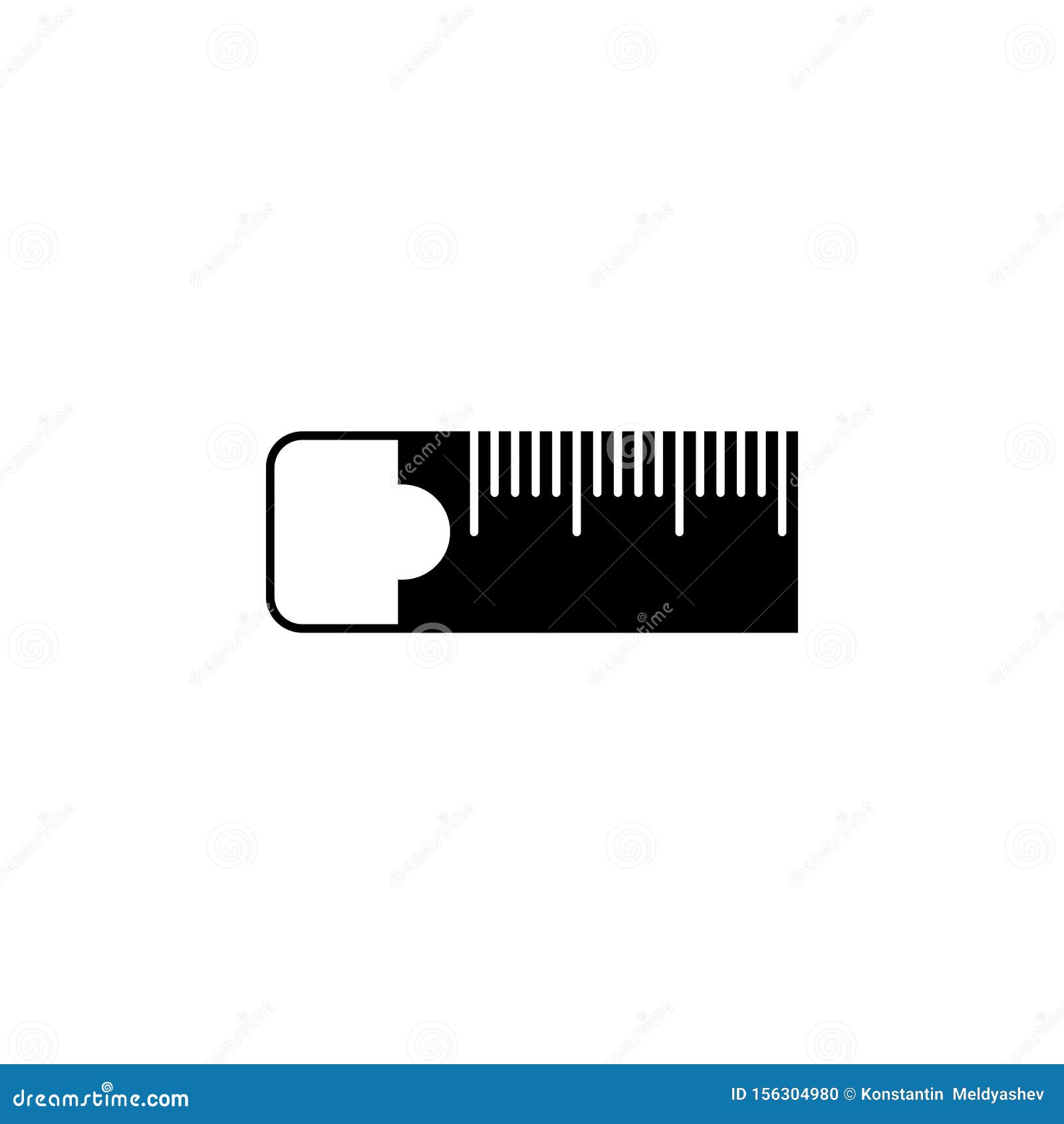 The Sewing Tape Measure Icon, Illustration, Vector Stock Illustration