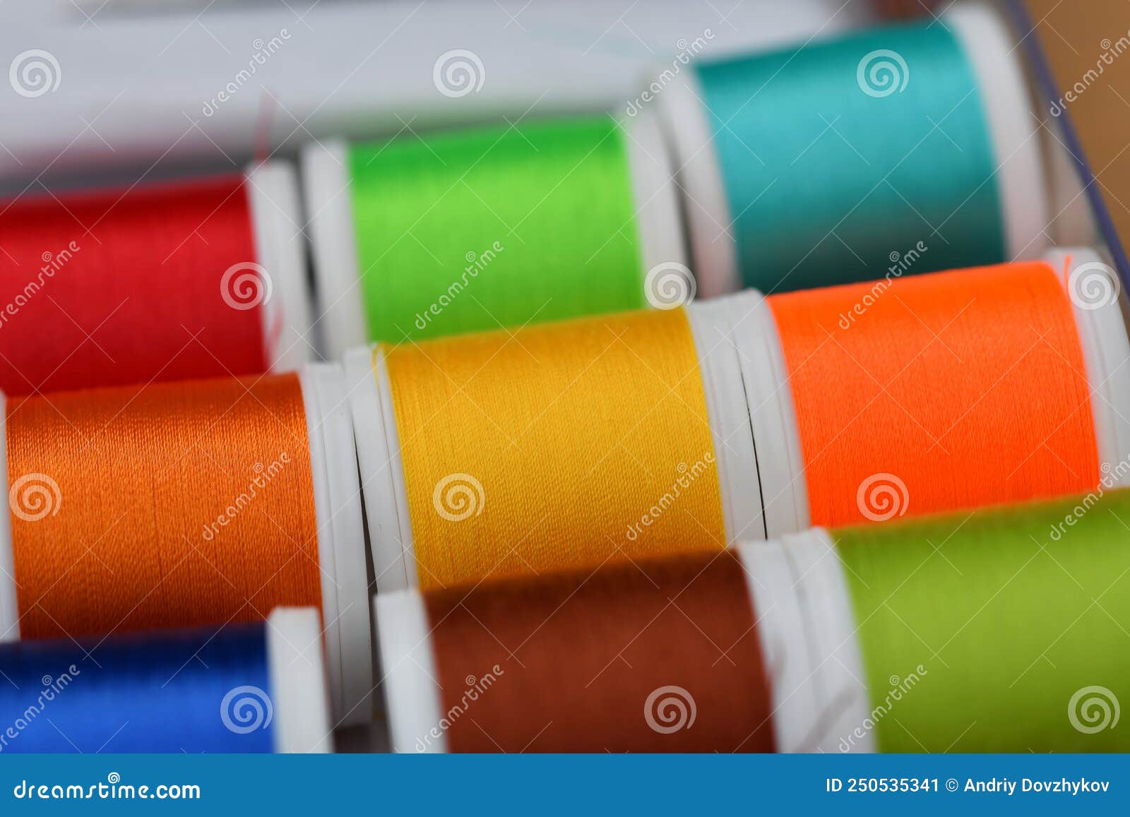 Sewing Threads of Different Colors in Skeins Stock Image Image of colors, design 250535341