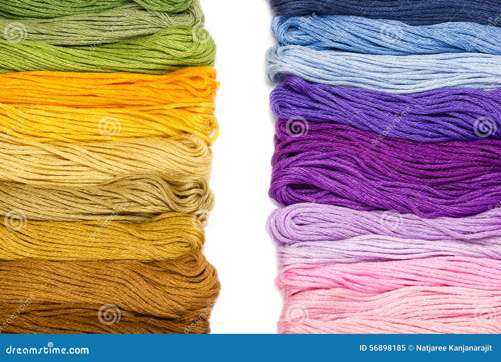 Sewing Threads for Embroidery on White Background Stock Image Image of cotton, embroidery