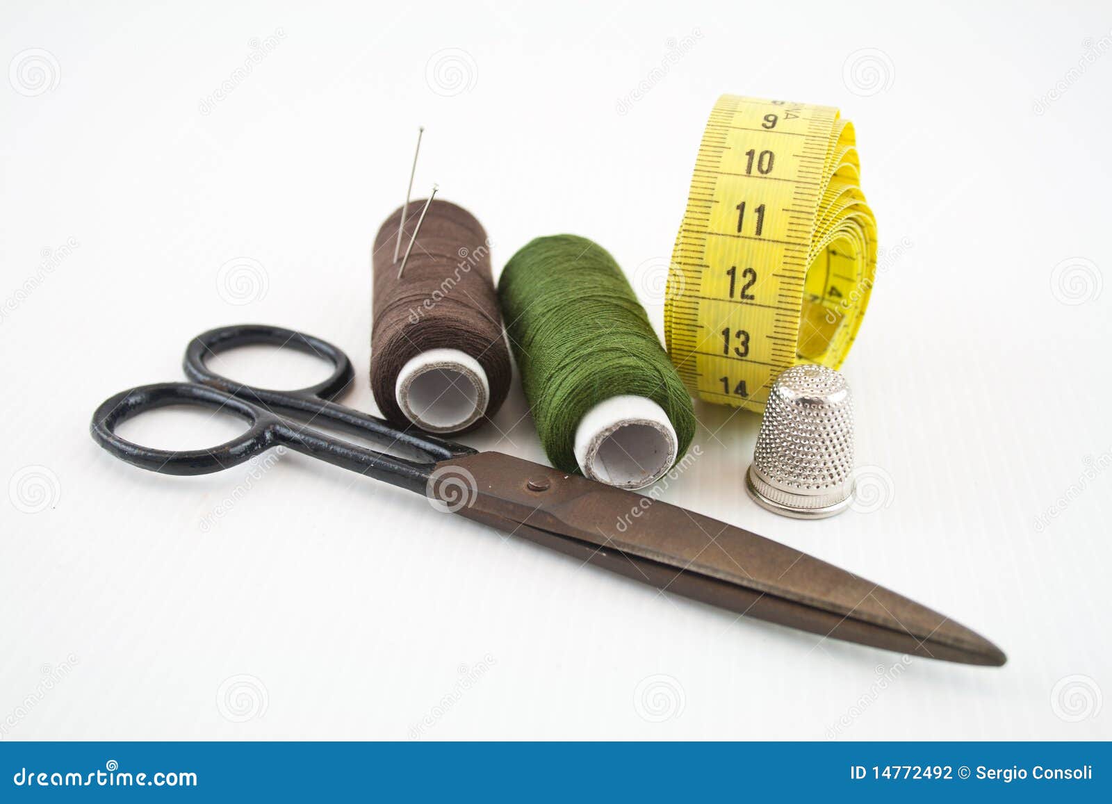 Sewing tools 31 stock photo. Image of darn, dress, bobbin 14772492