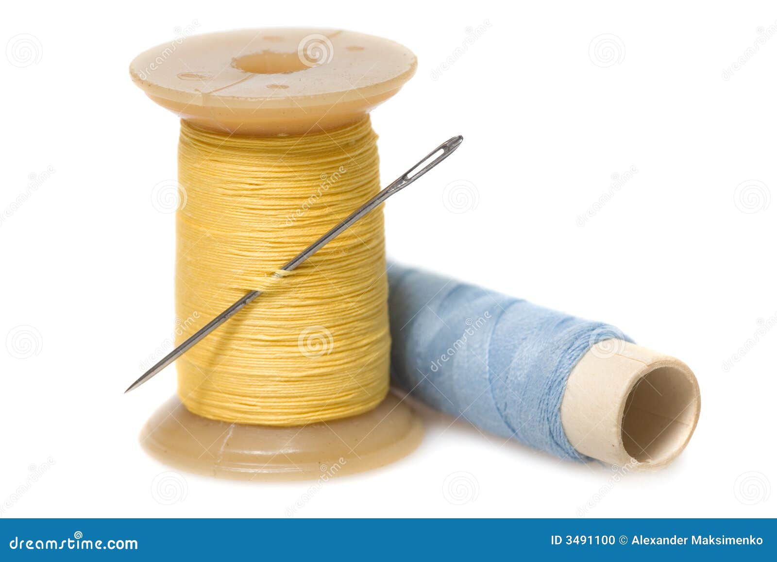 Sewing tools stock photo. Image of isolated, white, sewing 3491100