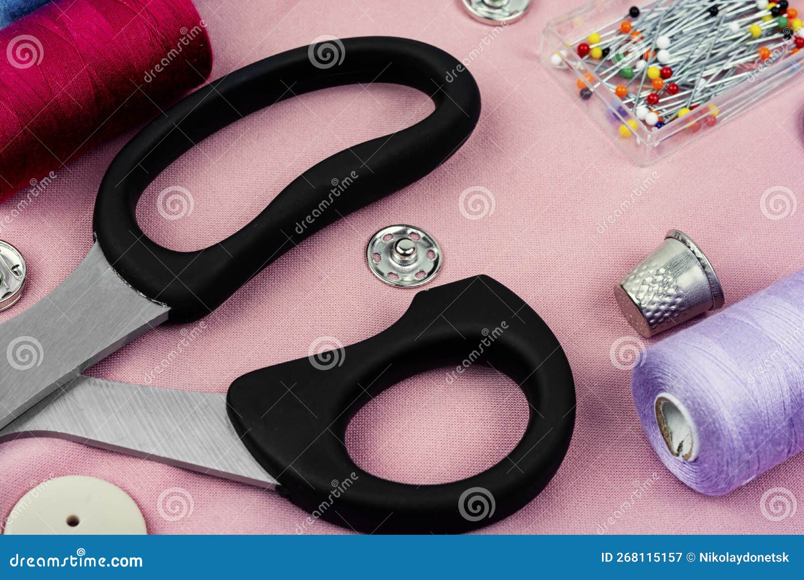 Sewing Tools and Accessories,needlework Stock Image Image of design