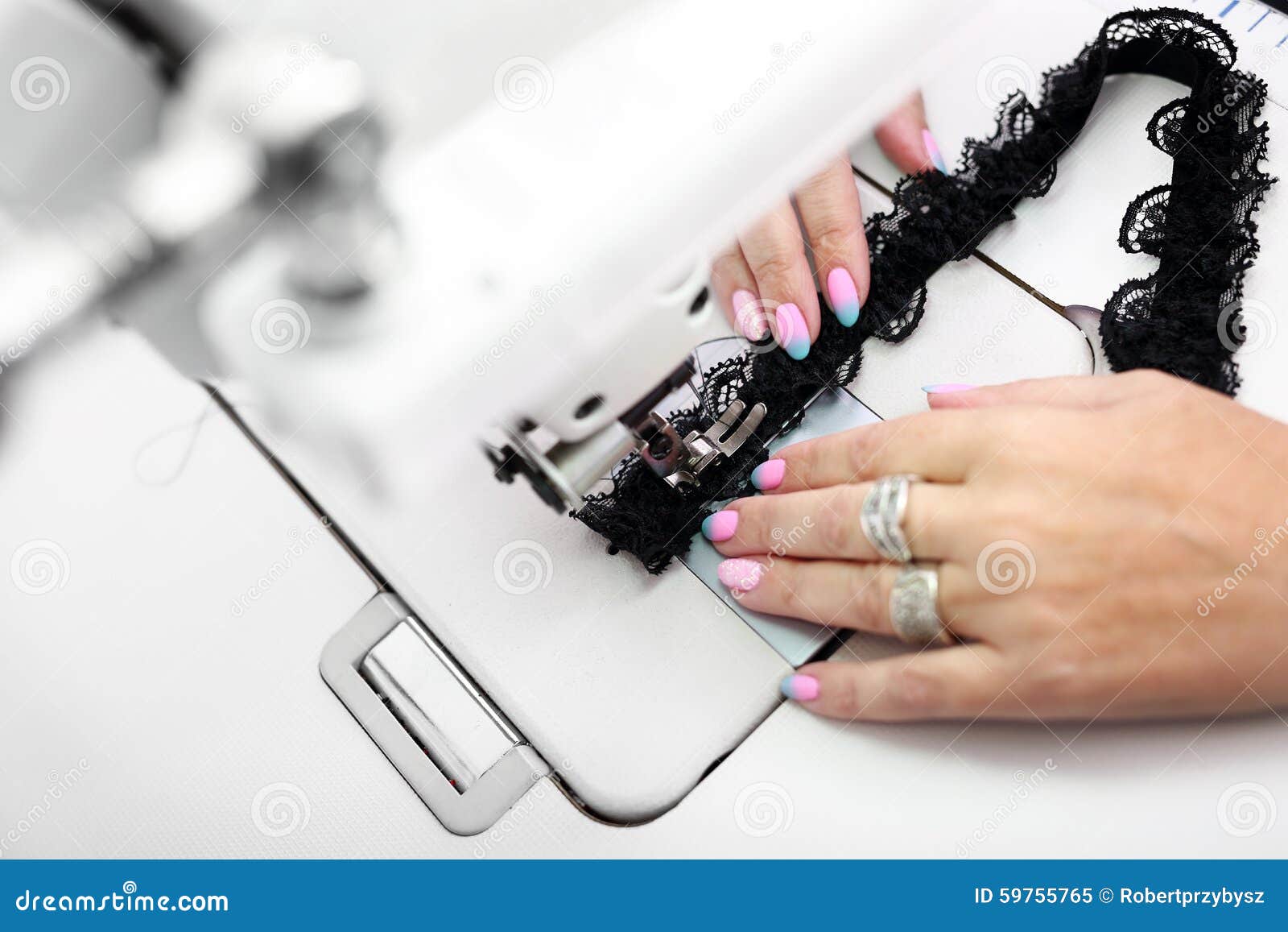 Sewing underwear. stock image. Image of constructor, label 59755765