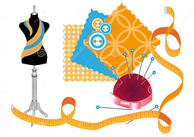 Sewing stock vector. Illustration of creativity 29386870