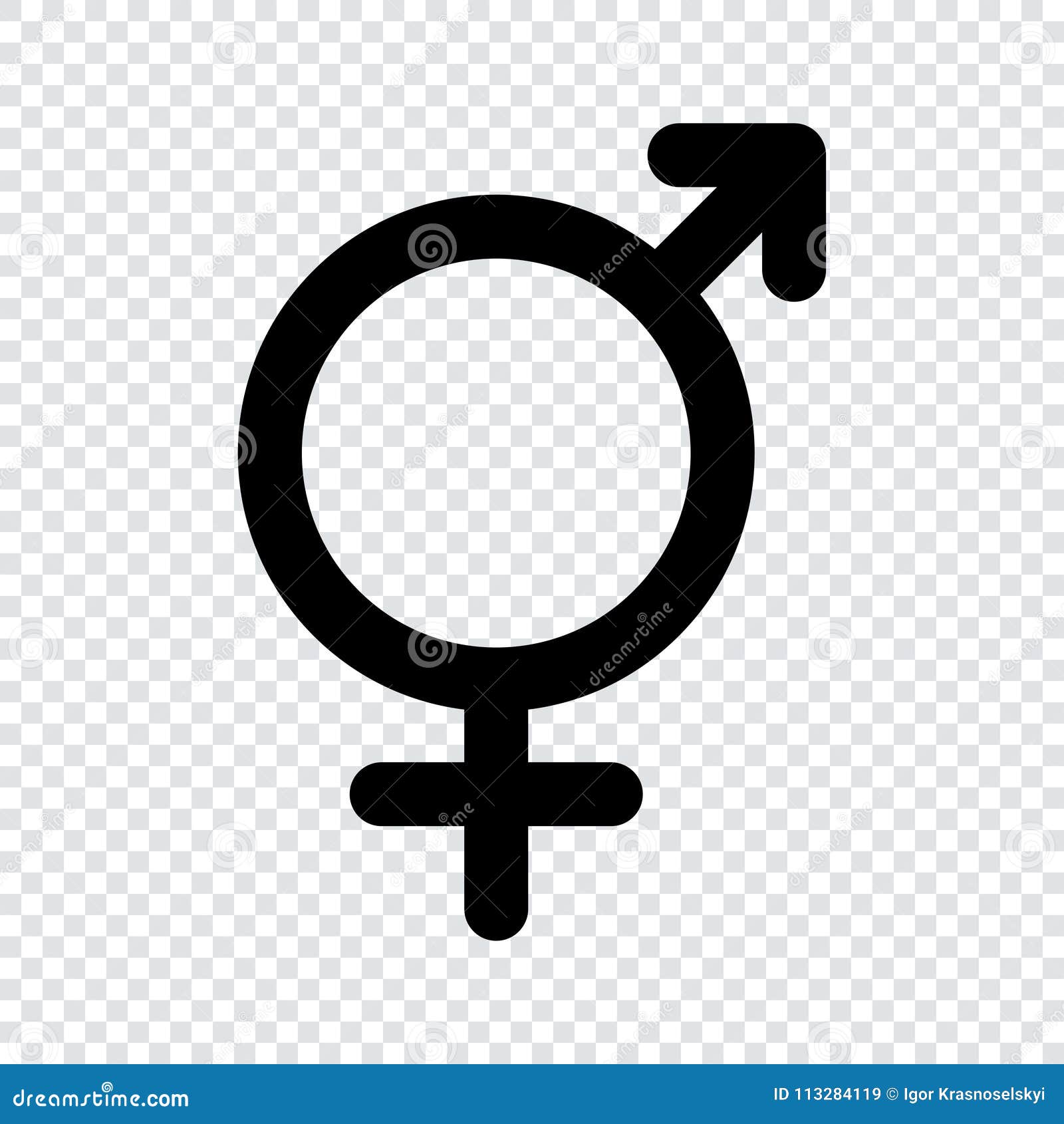 Sex Icons Male And Female Signs Gender Symbols Stock Vector 