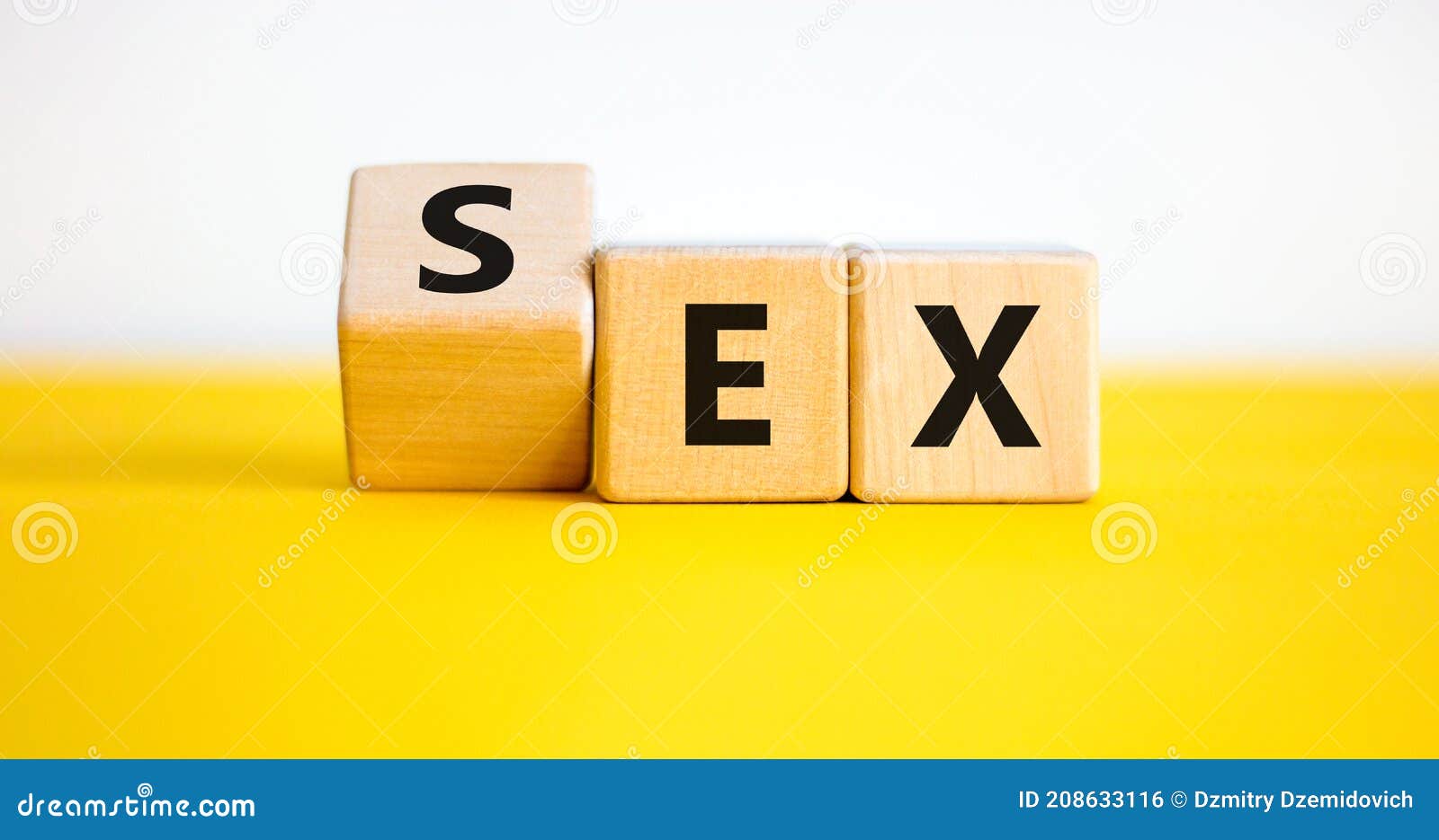 Sex Mit Einem Ex Symbol Drehte Einen Würfel Und änderte Das Wort Das Geschlecht Ex Ist Weißer