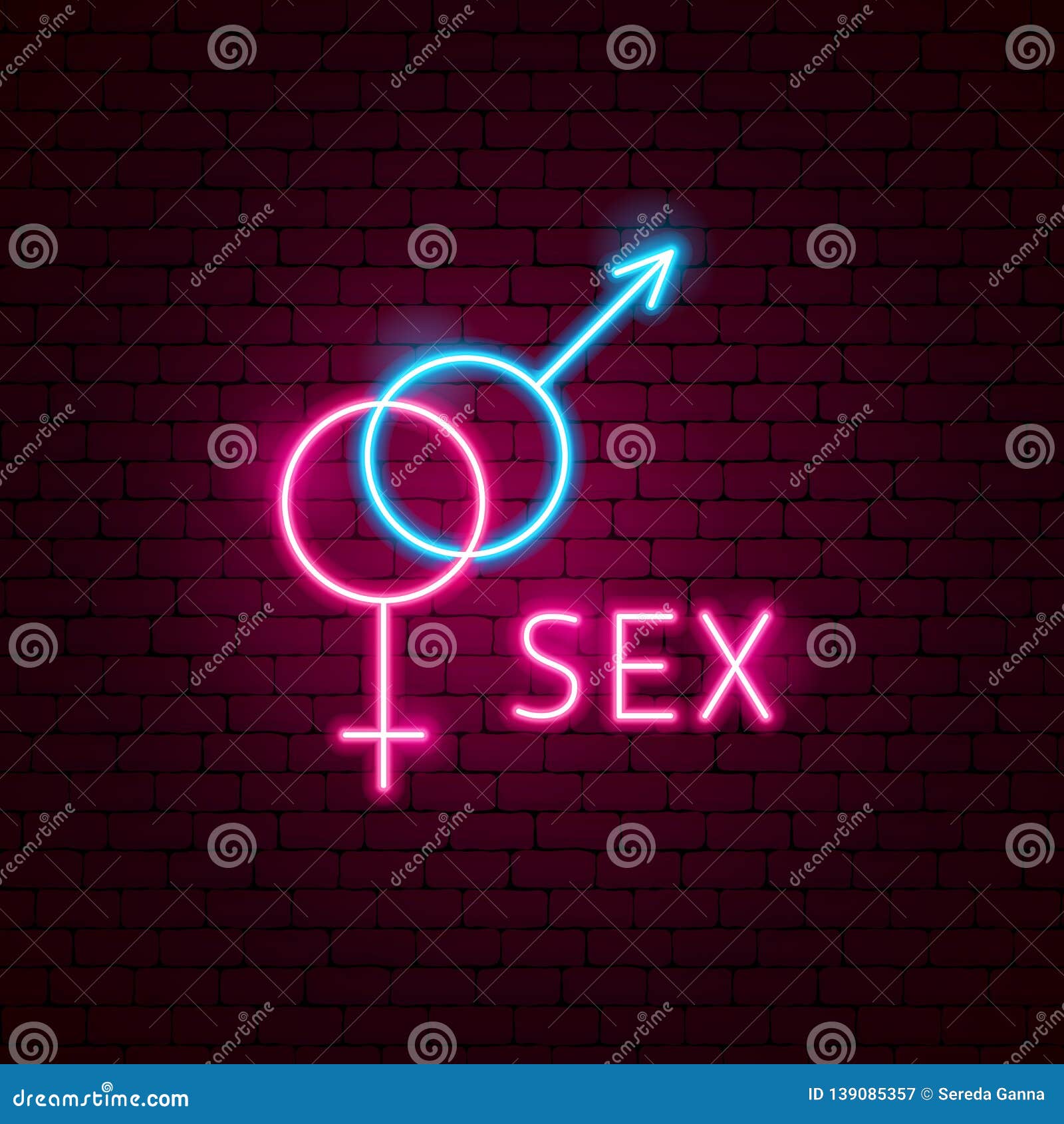 Sex Neon Label Stock Vector Illustration Of Equality 139085357