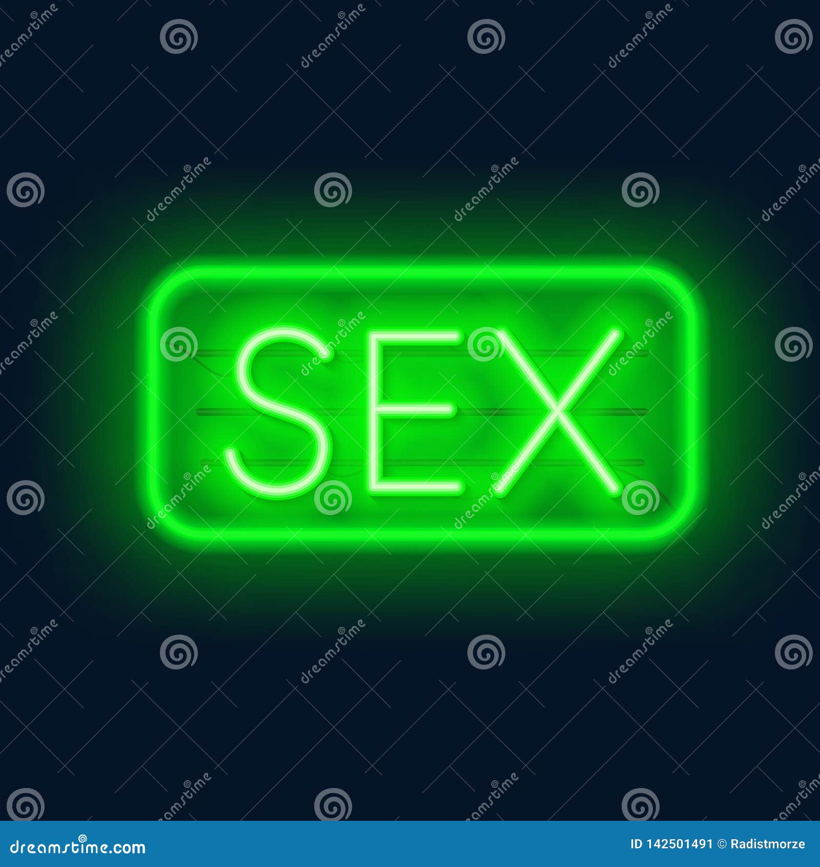 Sex Neon Retro Sign On Dark Background Stock Vector Illustration Of Icon Bright 142501491