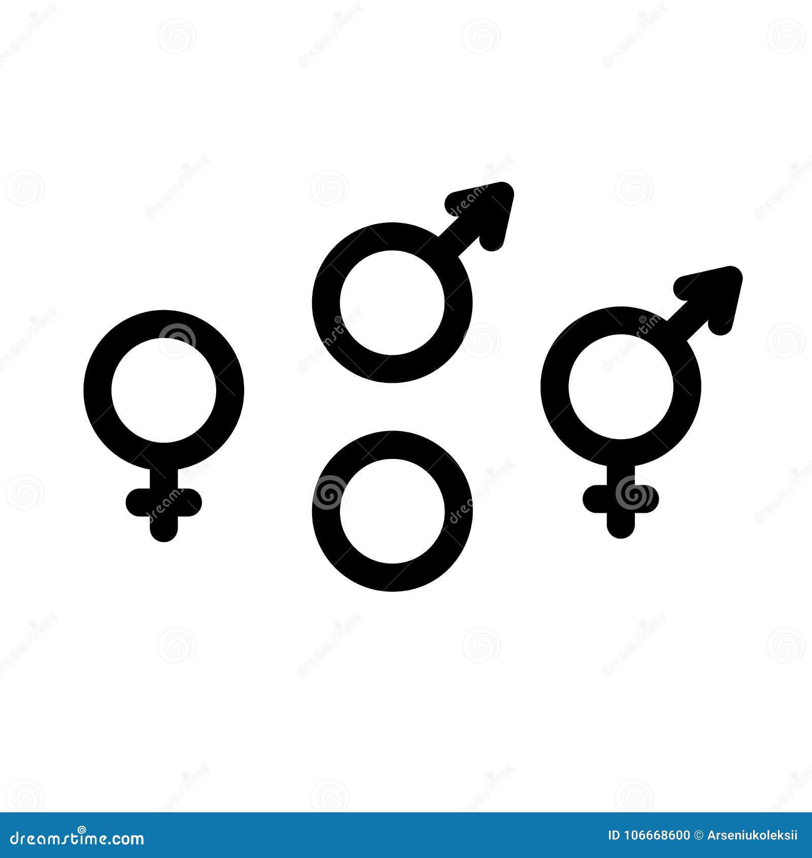 Sex Orientation Icons Stock Vector Illustration Of Lgbt 106668600 