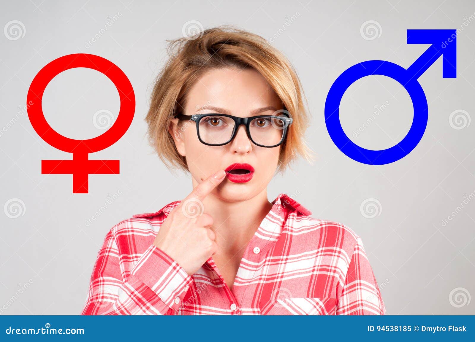 Sex Selection Gender Symbol Pink And Blue Icon Stock Image Image Of