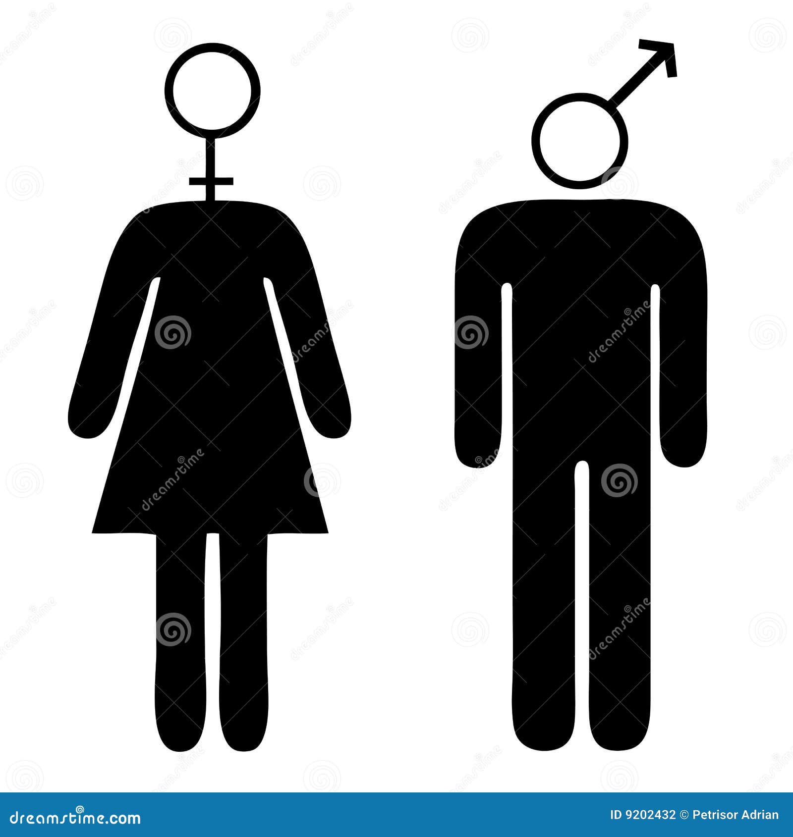 Sex Sign Couple Vector Illustration Stock Vector